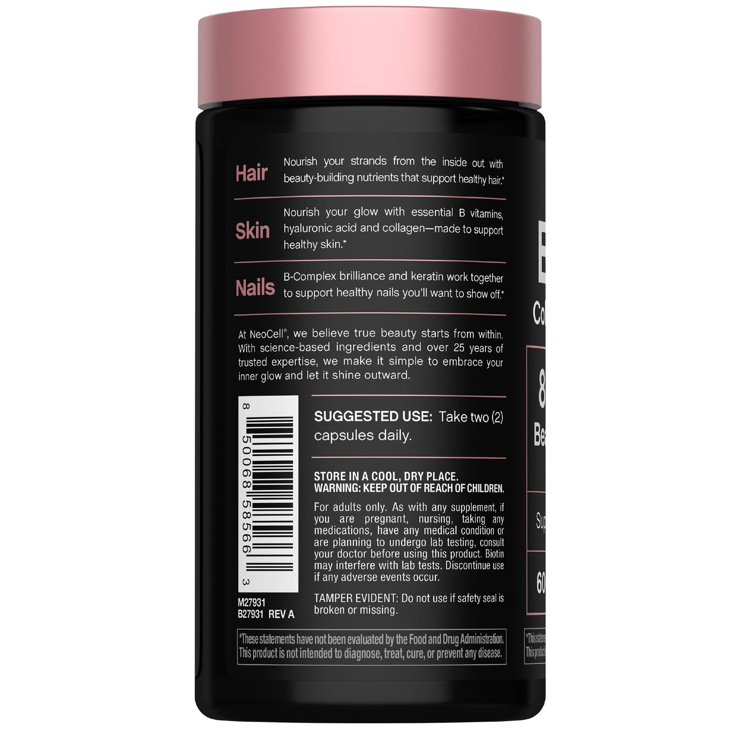 NeoCell Biotin Collagen Keratin Supplement 60 Capsules