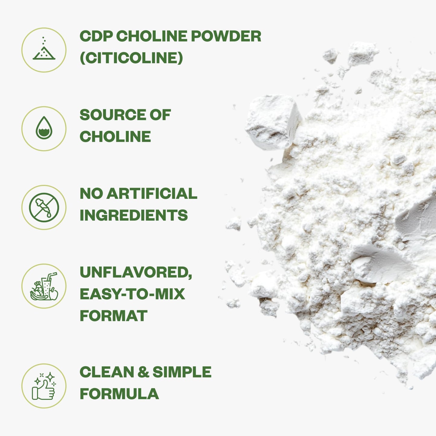Purisure CDP Choline Powder 1.7 Ounce (Pack of 1)