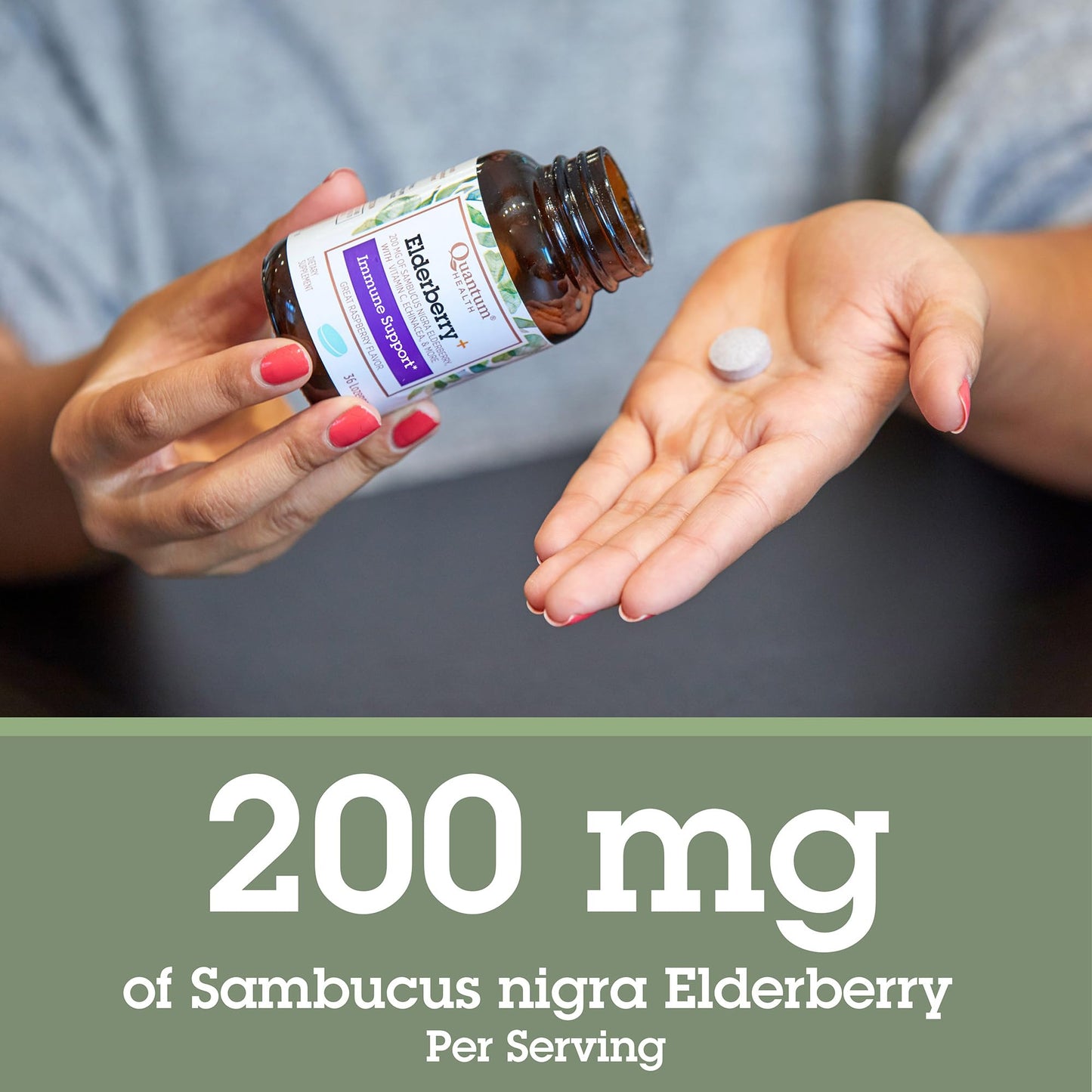 Quantum Elderberry+ Lozenges 36 Count
