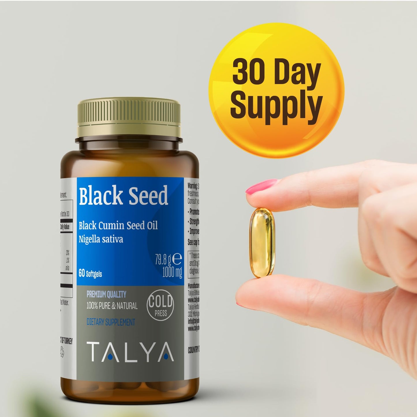 TALYA Black Seed Oil Capsule 60 Count