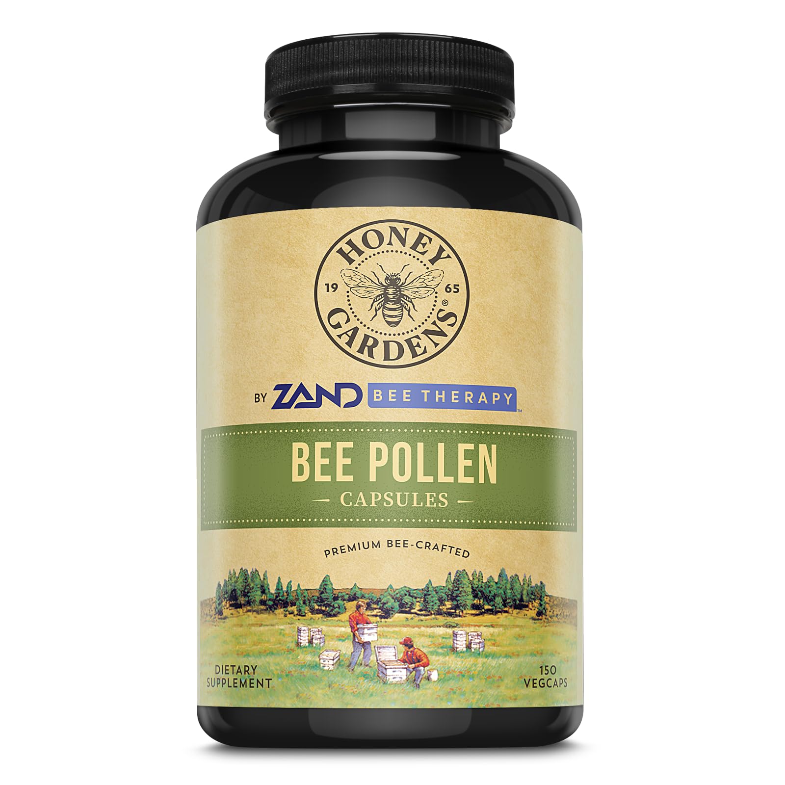 ZAND Honey Gardens Bee Pollen 150 Capsules