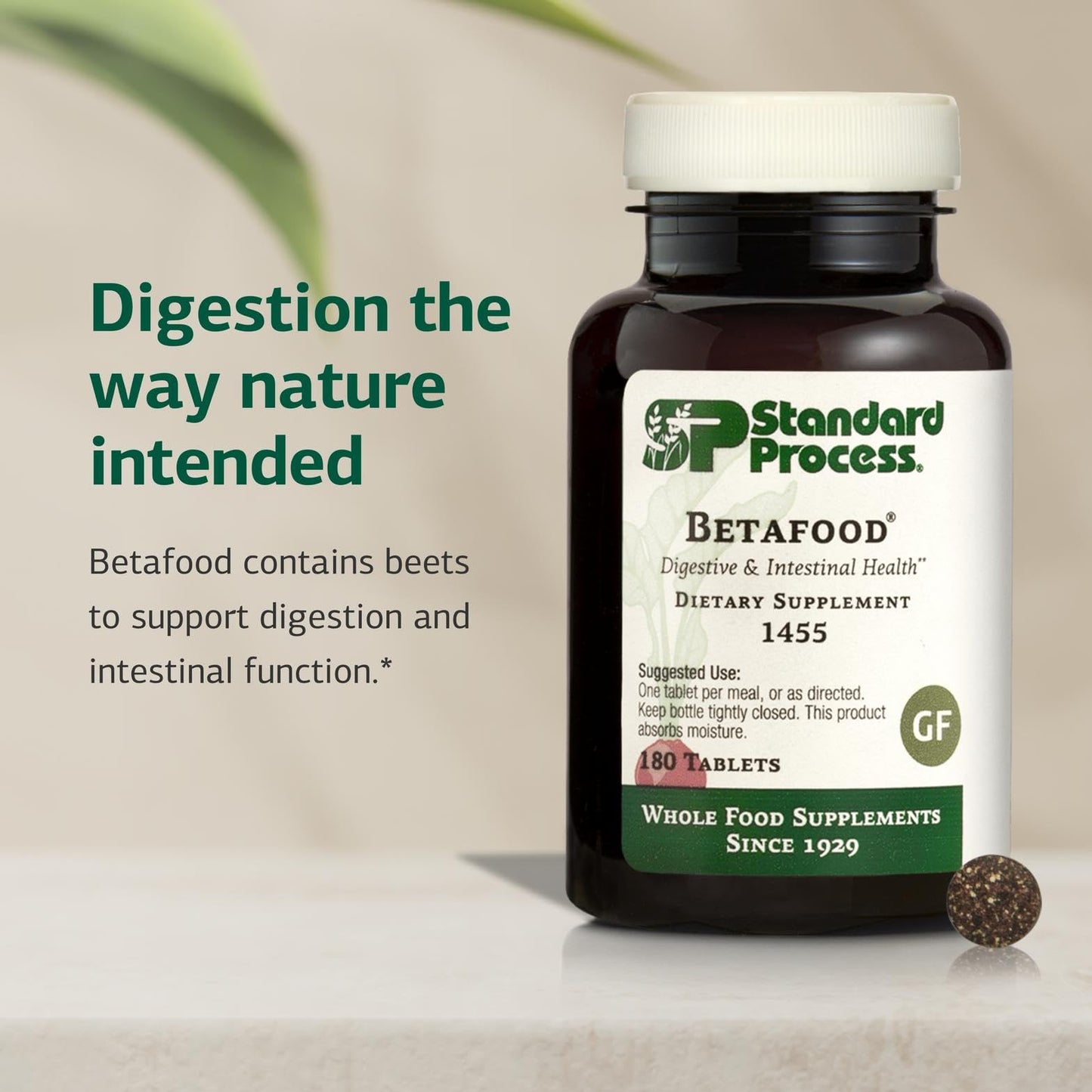 Standard Process Inc. Betafood Digestive & Intestinal Supplement Tablets 180