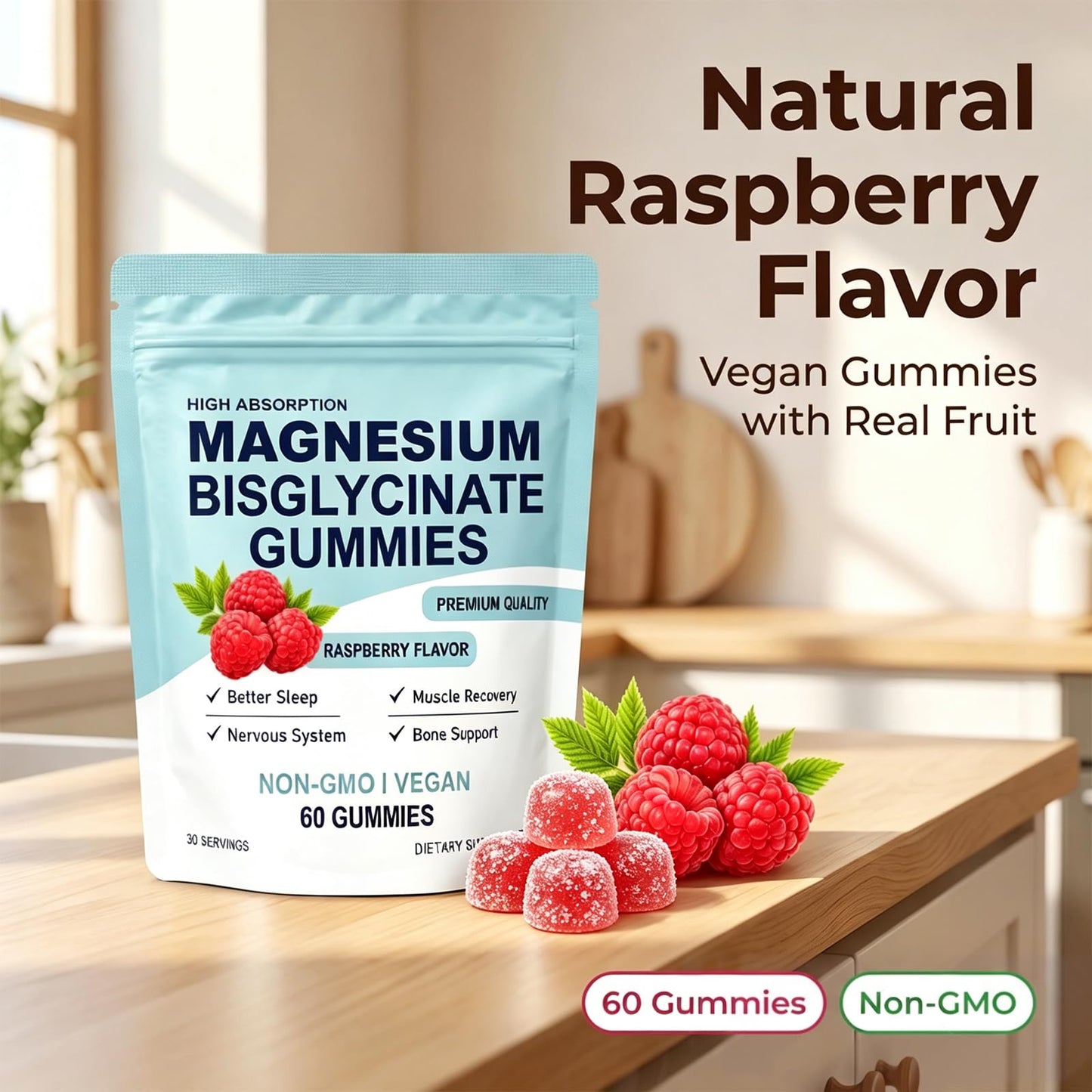 Generic Organic Magnesium Bisglycinate Gummies, 1 Count