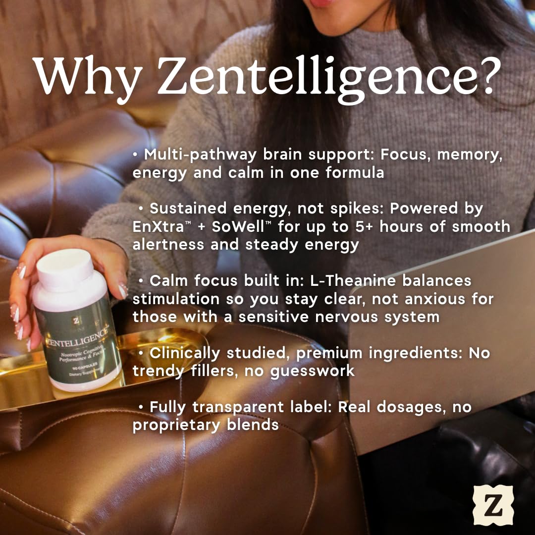 Zen Principle Zentelligence Focus Nootropic Supplement Capsule 90 Capsules