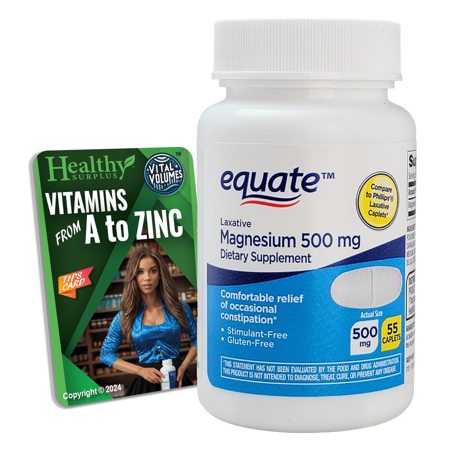 Healthy Surplus Magnesium 500 mg Caplets 55