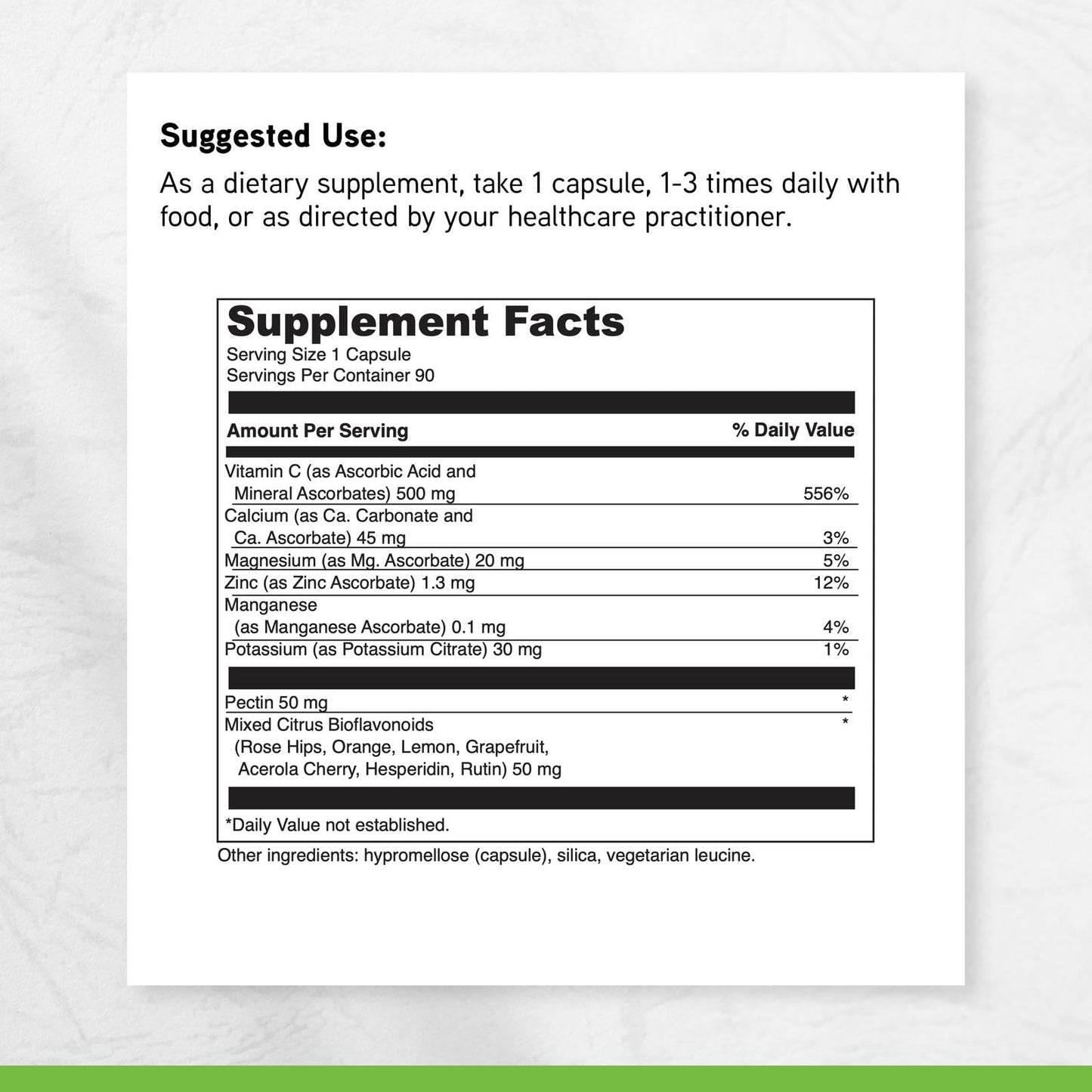 DAVINCI Poten-C 500 Tablets, 1 Count