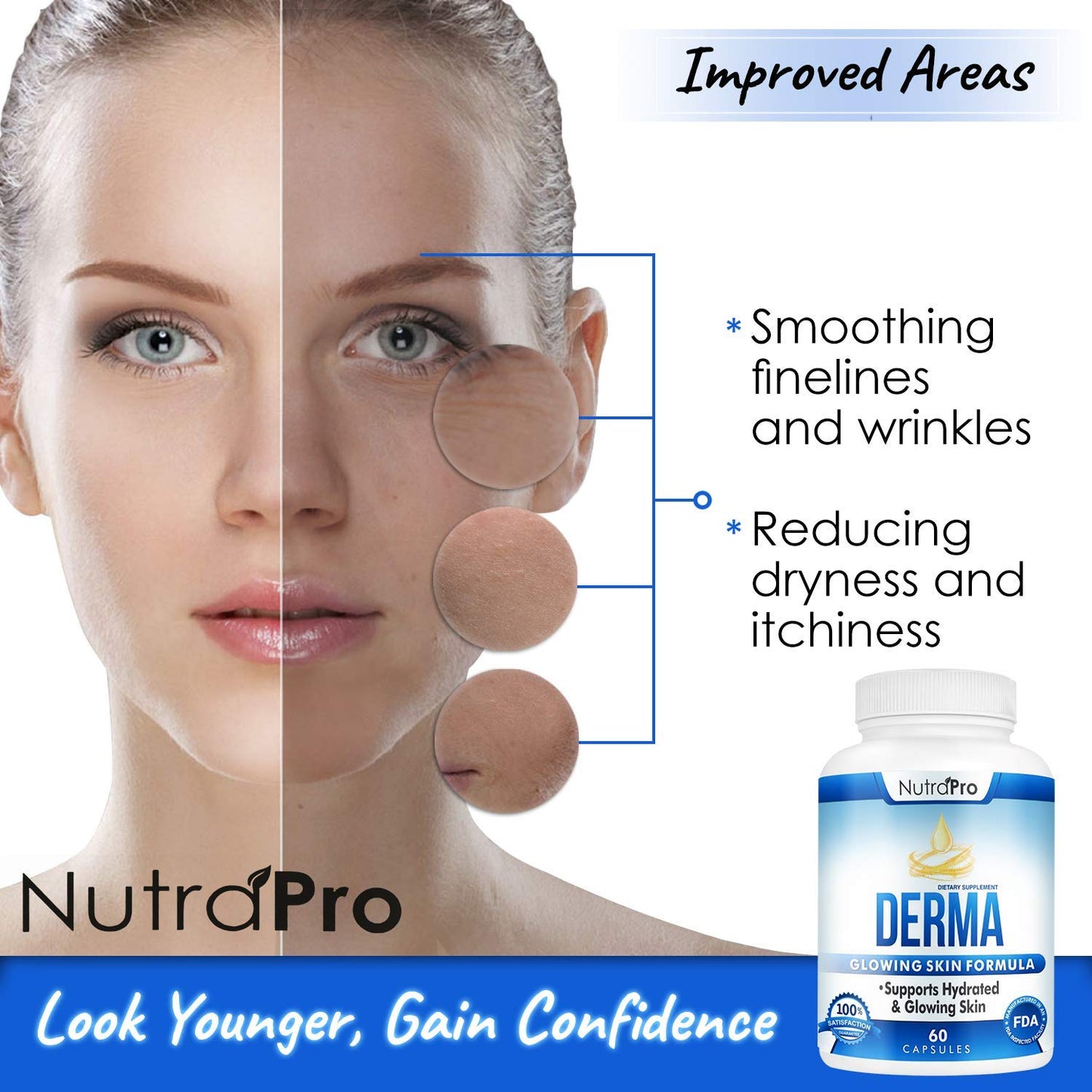 NutraPro Dermal Repair Complex Capsules 60 Count