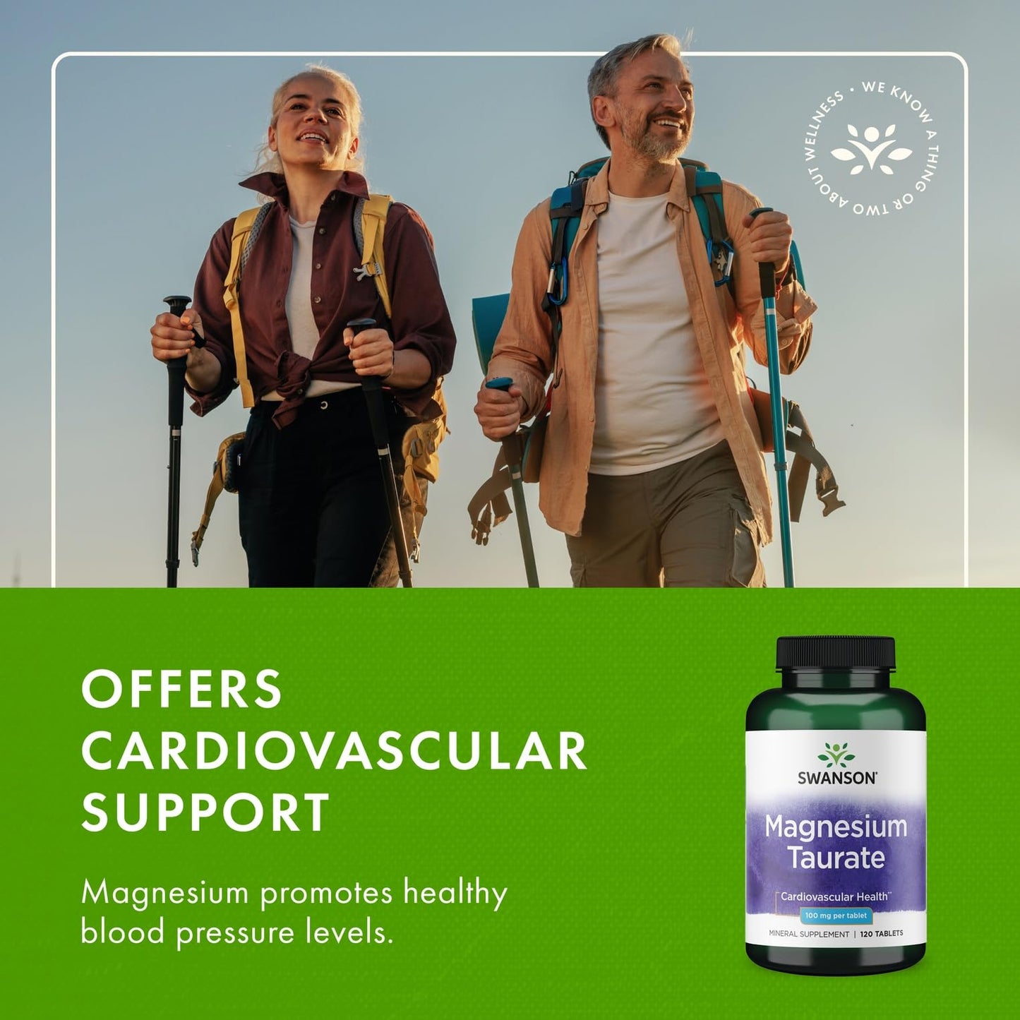 Swanson Magnesium Taurate Bone and Muscle Support Supplement, 480 Tablets