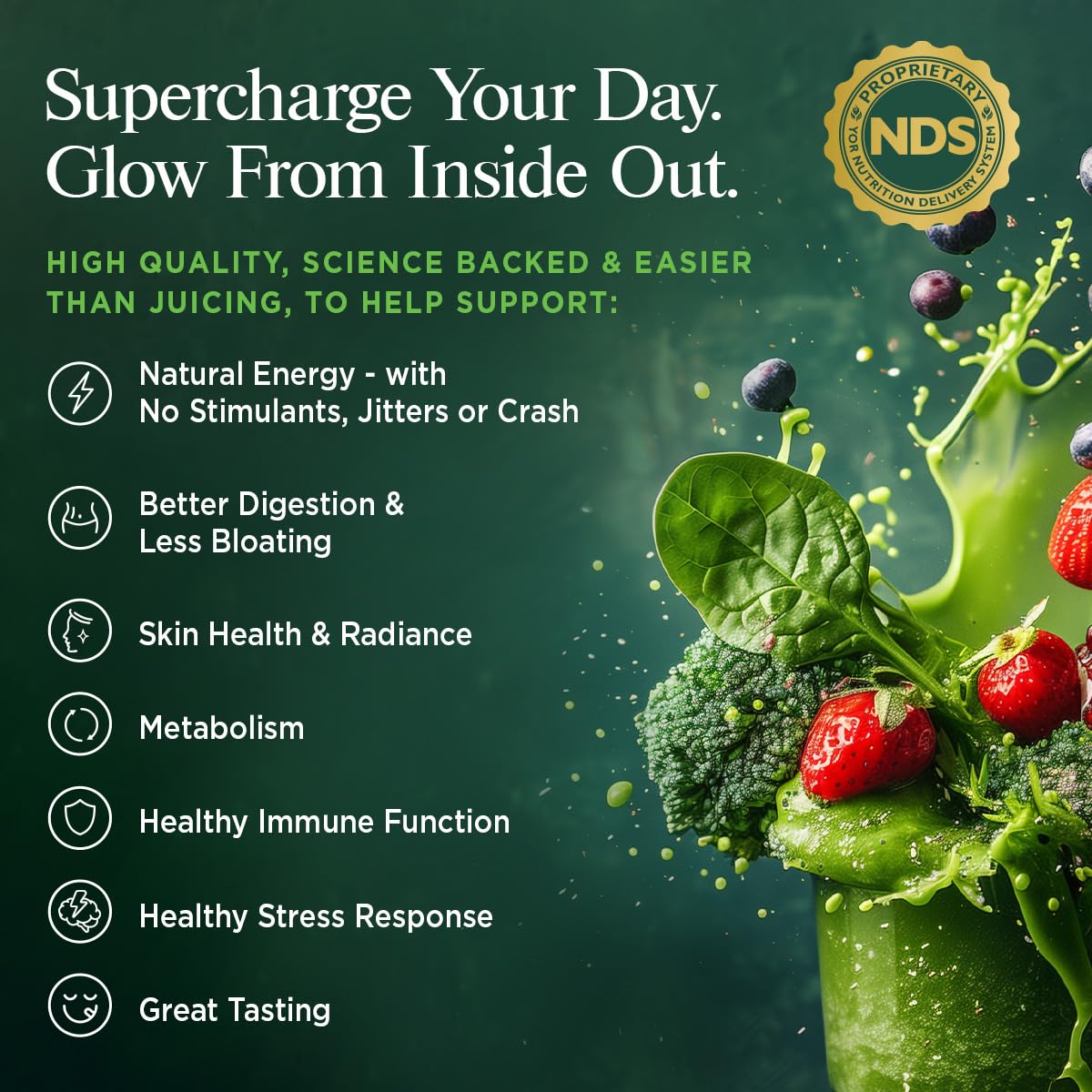 YOR Health SUPERGREENS Powder 6.52 Ounce