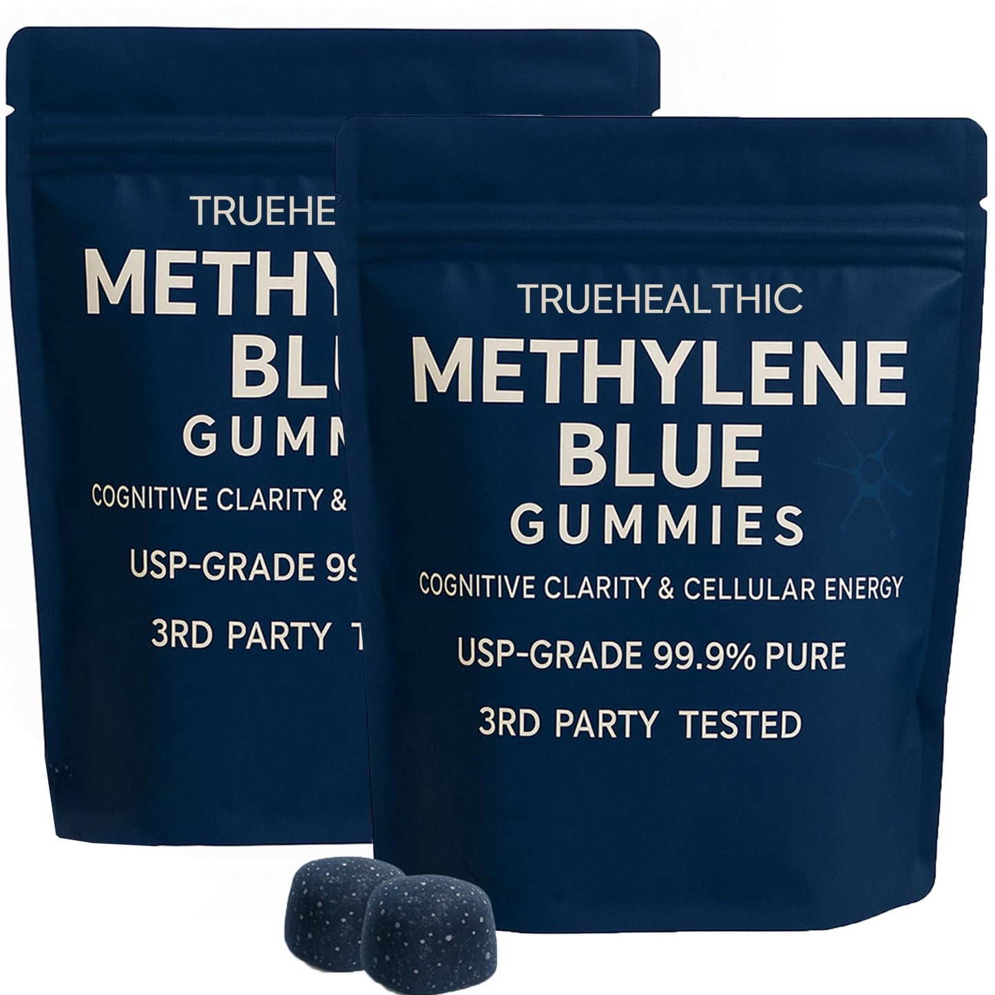 TRUEHEALTHIC Methylene Blue Gummies, 5mg per Gummy, 30 Gummies