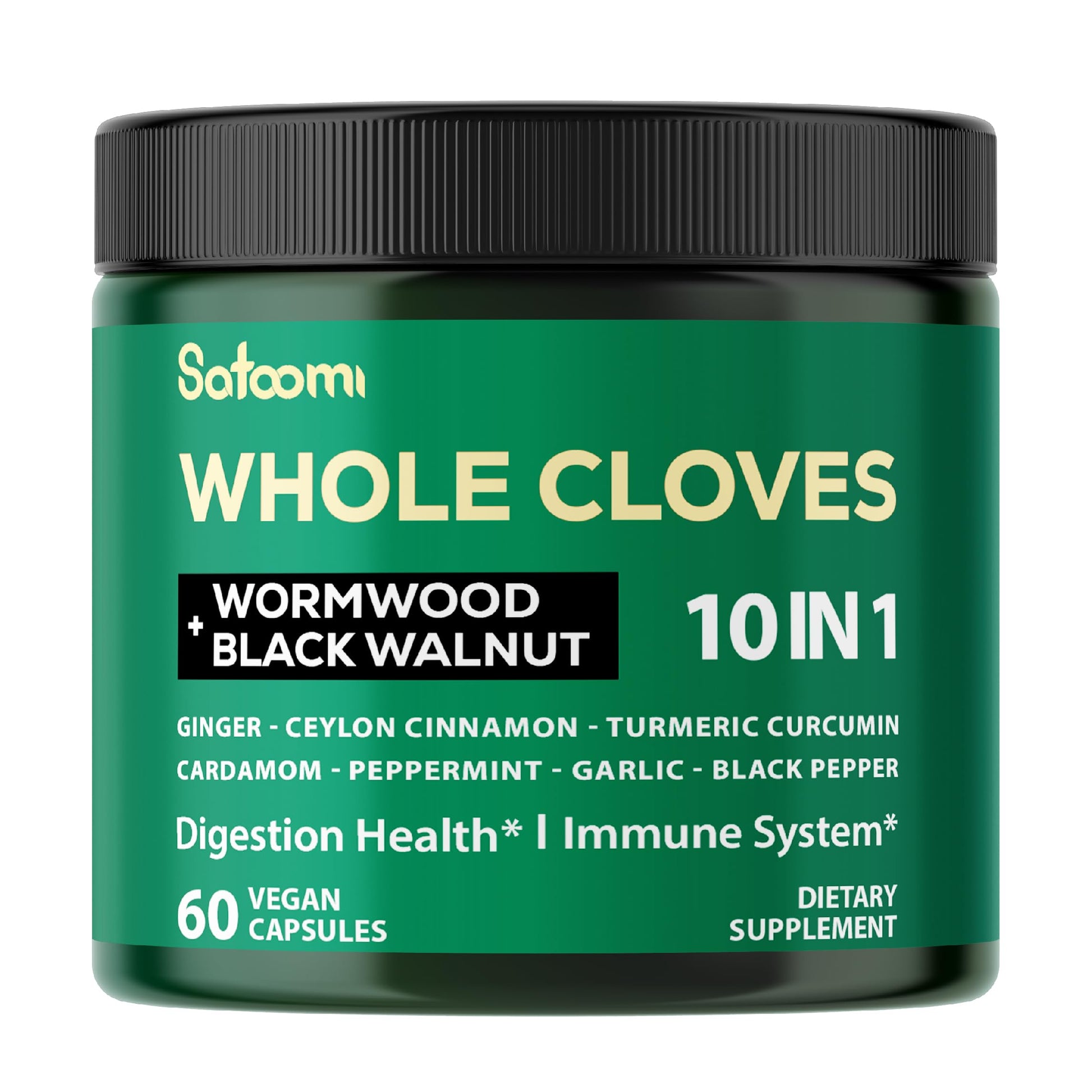 Satoomi 10-in-1 Clove Supplement Capsules, 60 Count