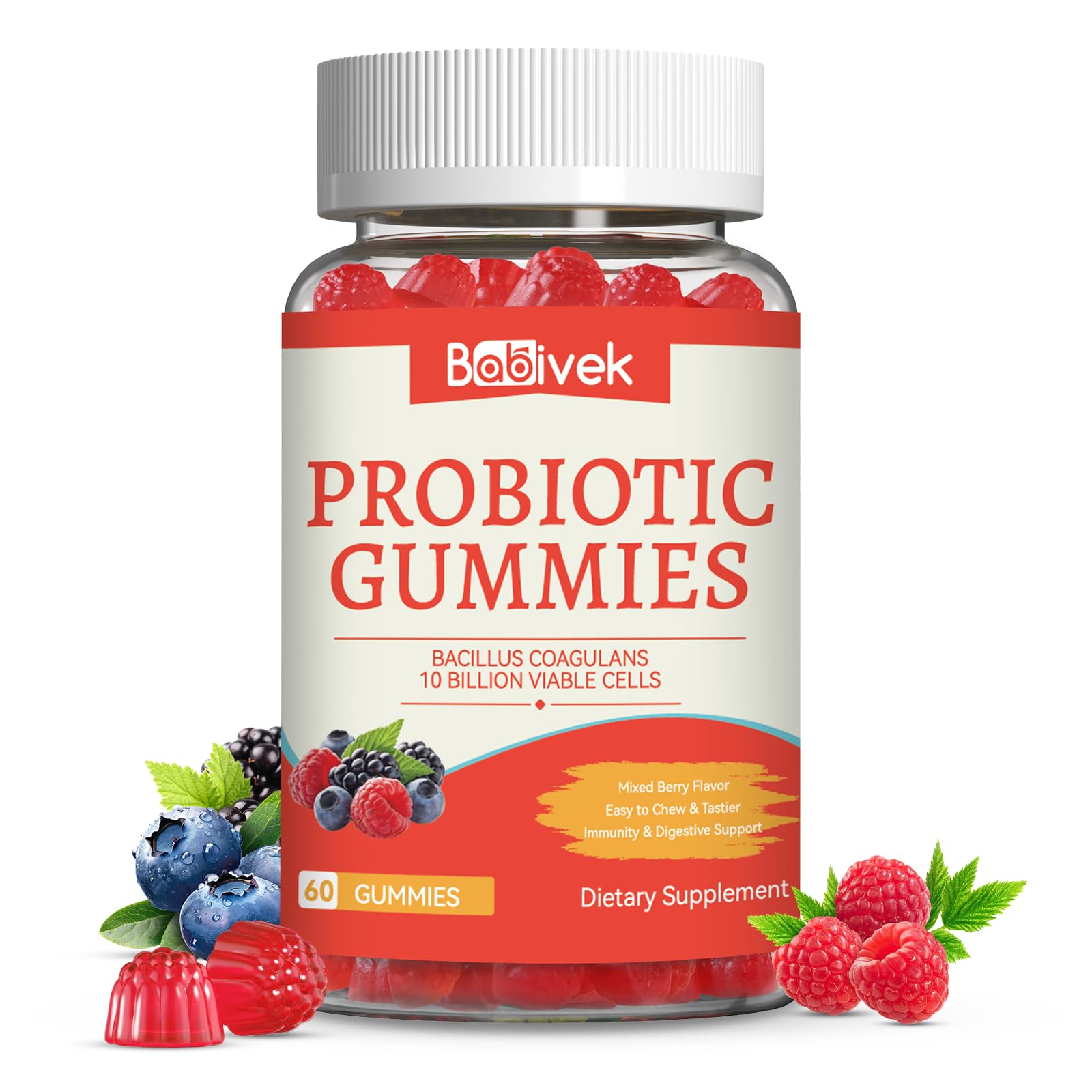 Babivek Probiotic Gummies Gummy 60 Count