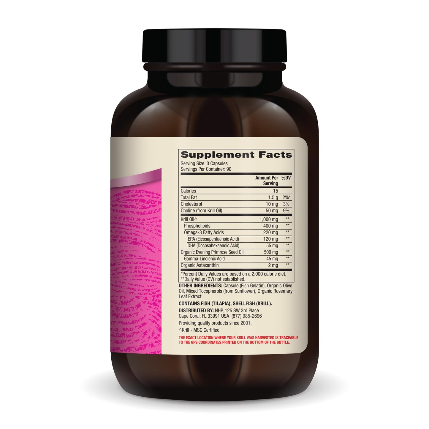 Dr. Mercola Krill Oil for Women - 2 mg Astaxanthin - MSC Certified Sustainable - Supports Brain, Skin & Immune Systems - with Omega-3s - Non-GMO, Gluten-Free & Soy-Free - 270 Capsules