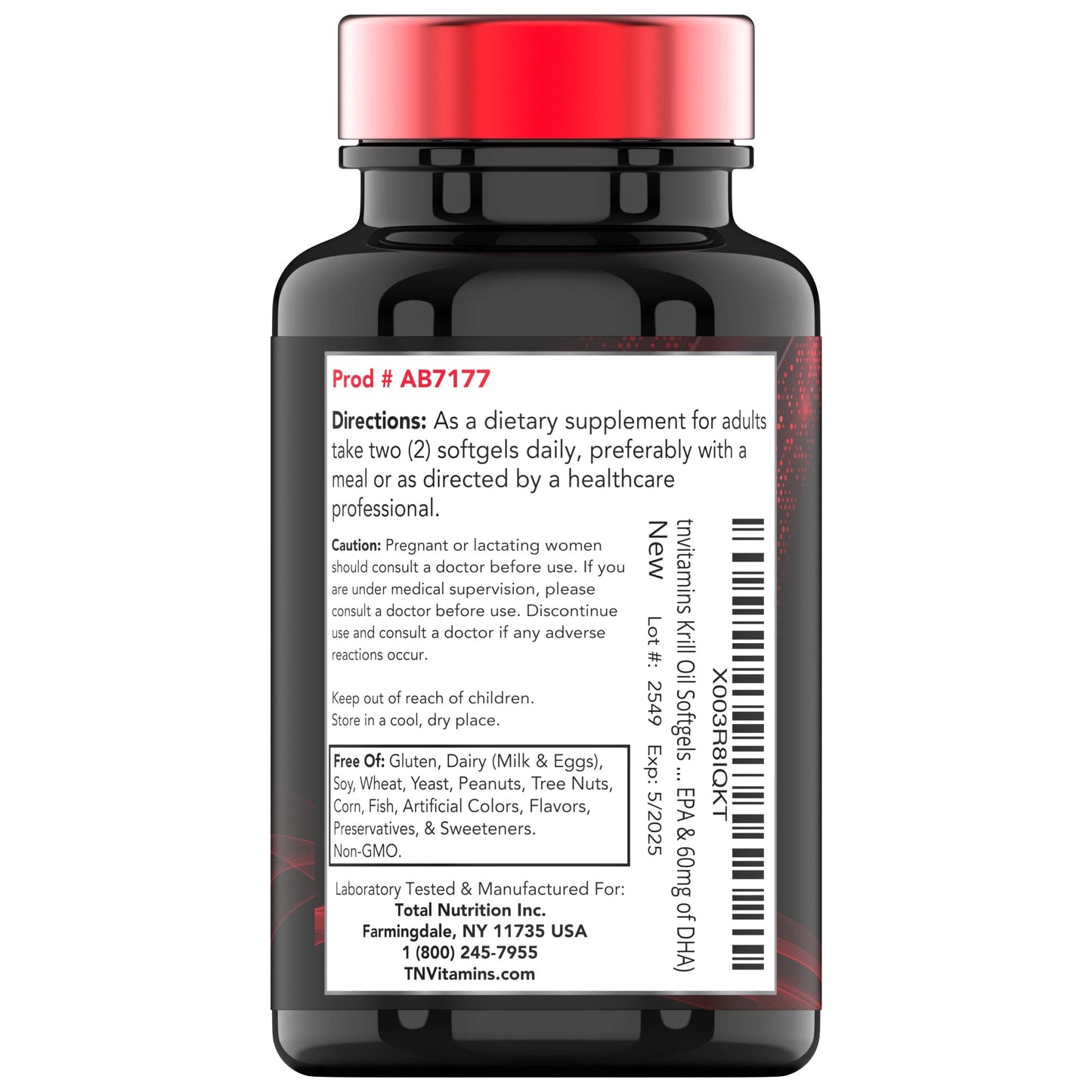 tnvitamins Antarctic Krill Oil 1000mg Softgels with Astaxanthin 120 Count