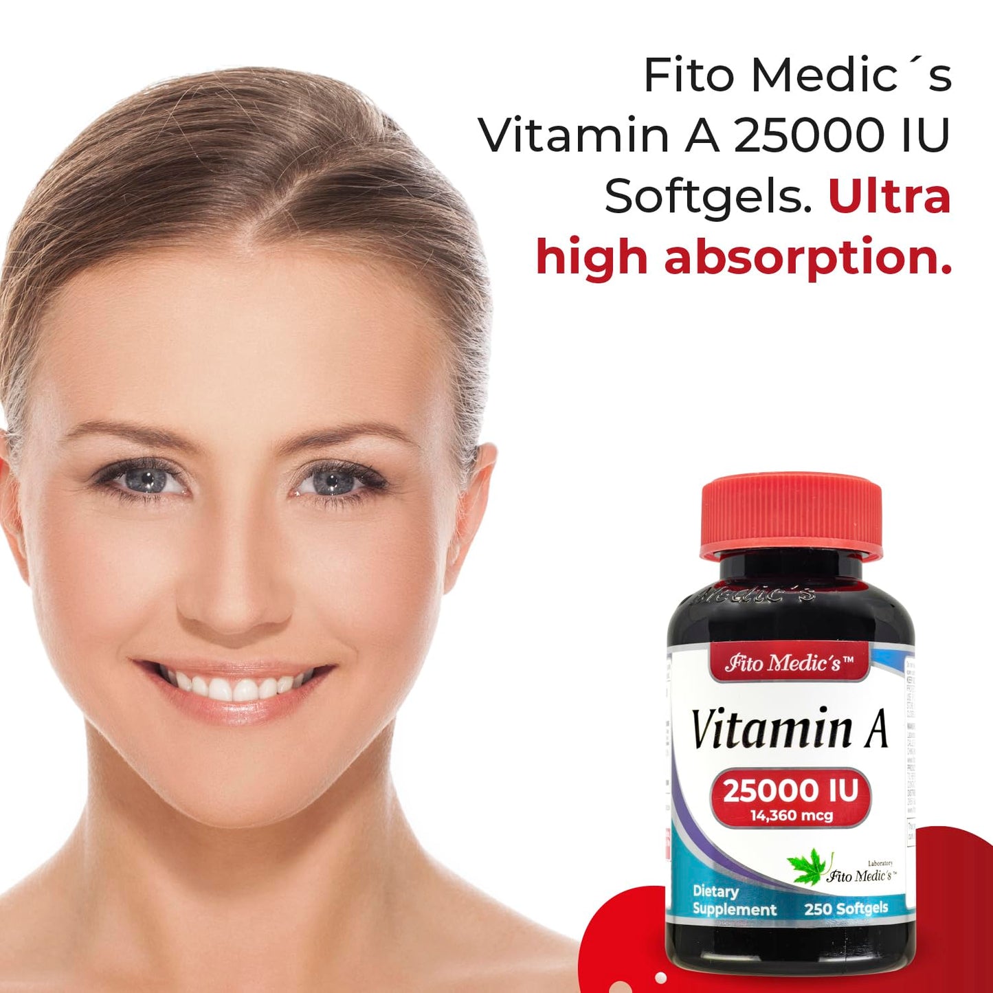 FITO MEDIC'S Vitamin A 25000 IU Softgels, 250 Softgels