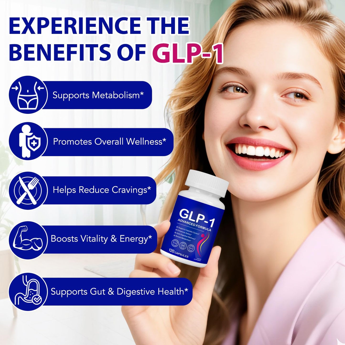 Buyourtaste GLP-1 Probiotic Capsule, 120 Capsules