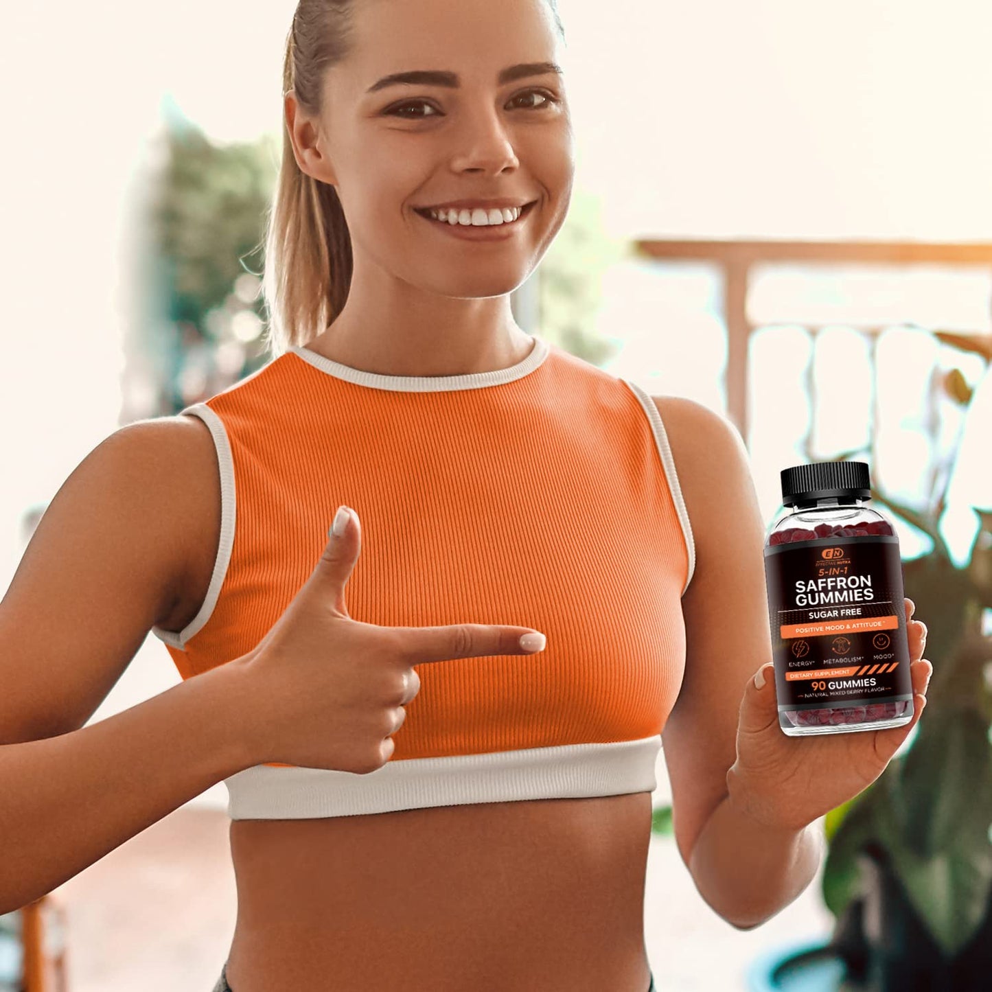 Effective Nutra Saffron Gummies for Adults, 88.5 mg, 5-in-1, 90 Count