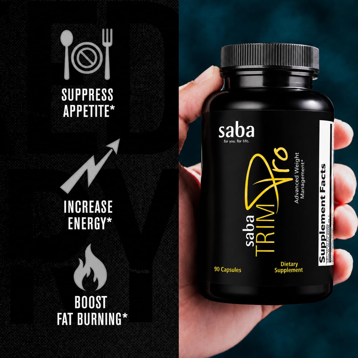 Saba TrimPro Thermogenic Fat Burner, 60 Capsules