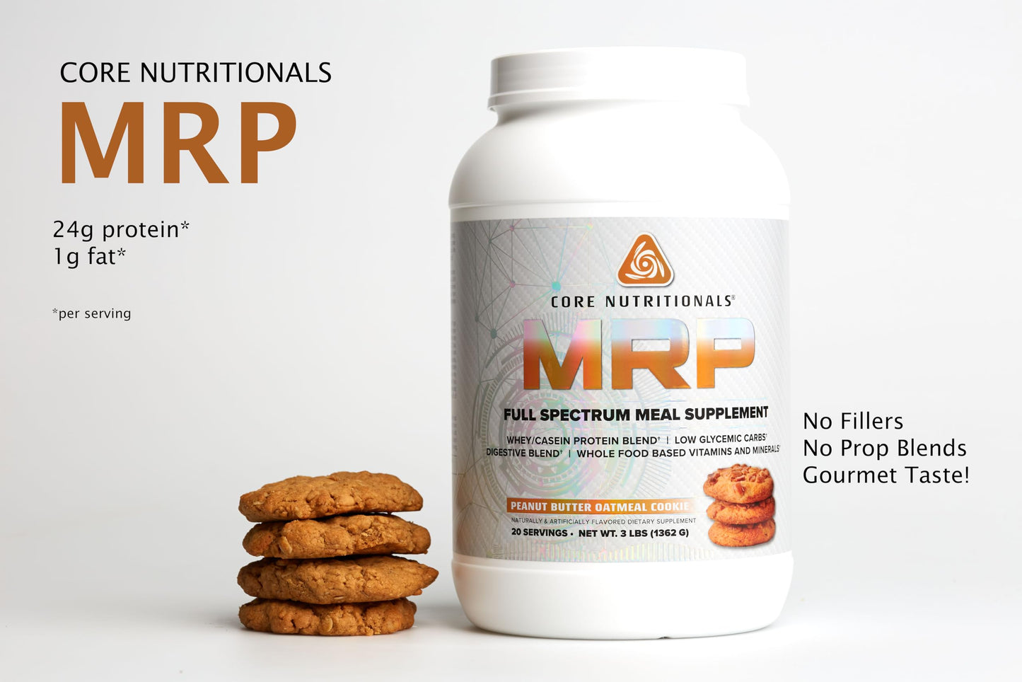 Core Nutritionals MRP Full Spectrum Meal Replacement Protein Powder 48 Servings