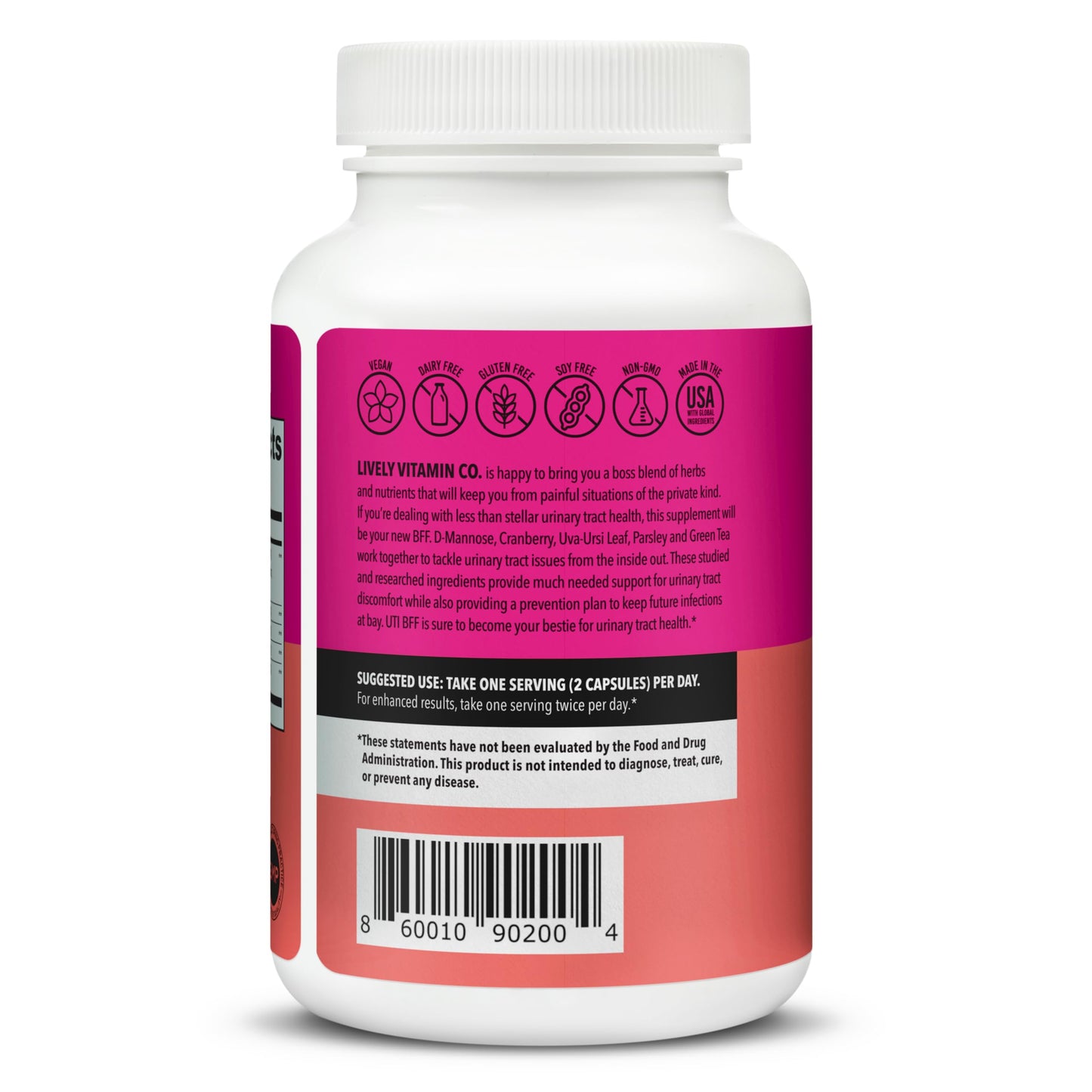 LIVELY VITAMIN CO UTBye Bladder and Prostate Health Capsule, 120 Capsules