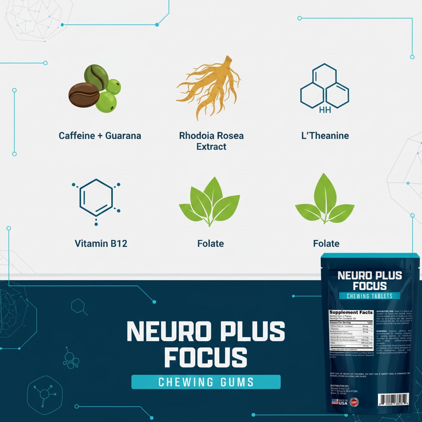Healblend Neuro Plus Focus Chewing Tablet 1 Count