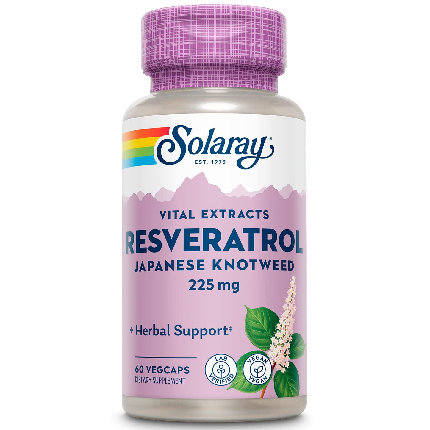 SOLARAY Triple Strength Resveratrol 225mg Capsule, 60 Count