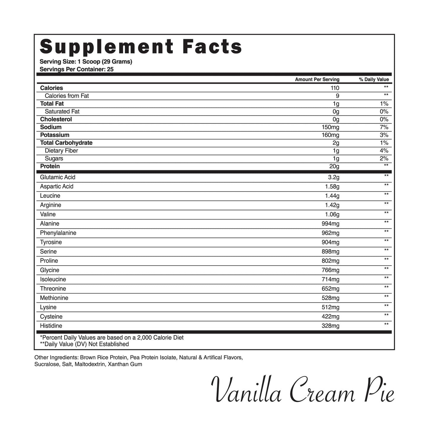 Steel Supplements Veg-PRO Vegan Protein Powder Vanilla Cream Pie 26.4 oz