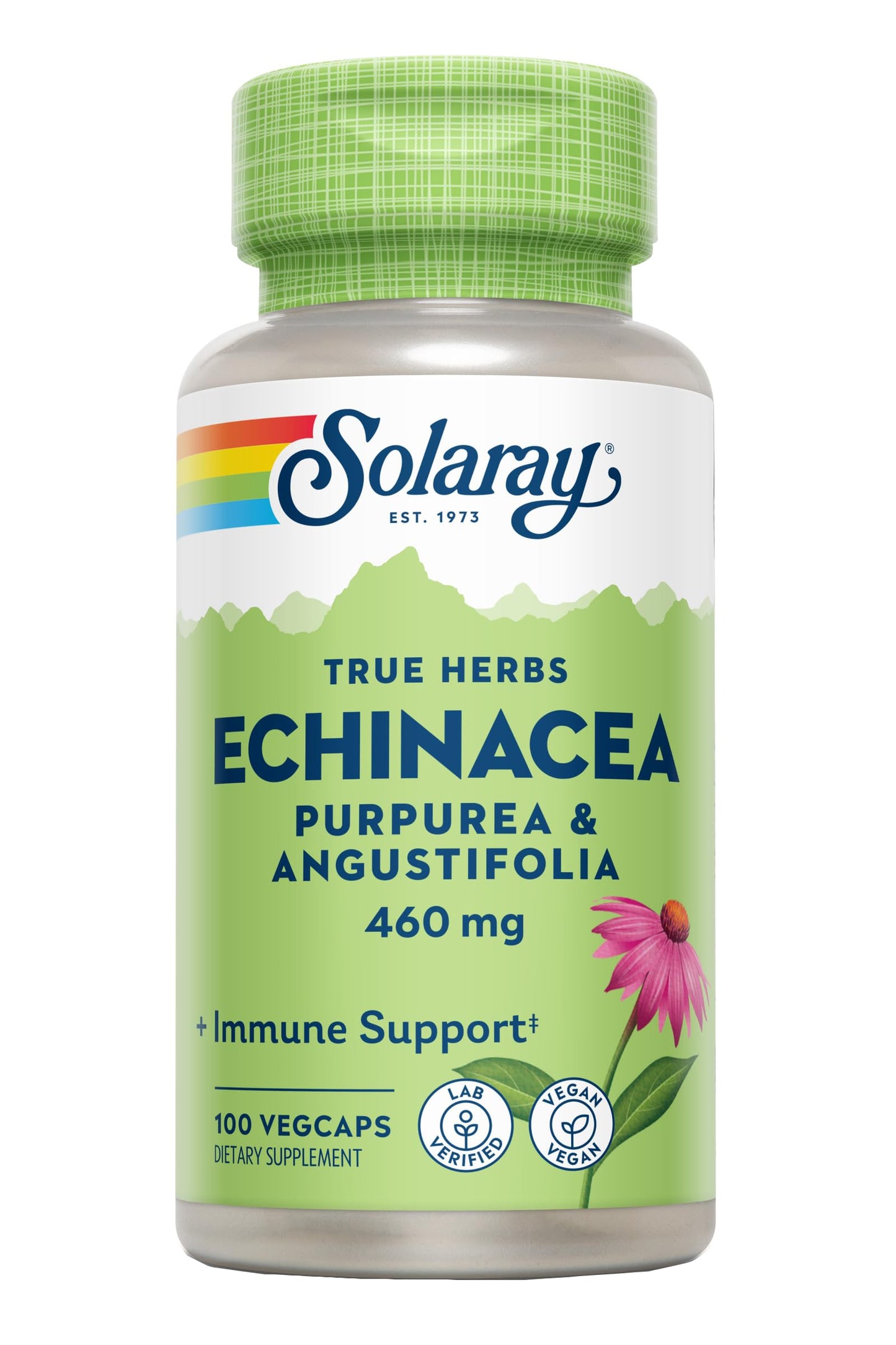 Solaray Echinacea 460 mg Capsules 100 Count