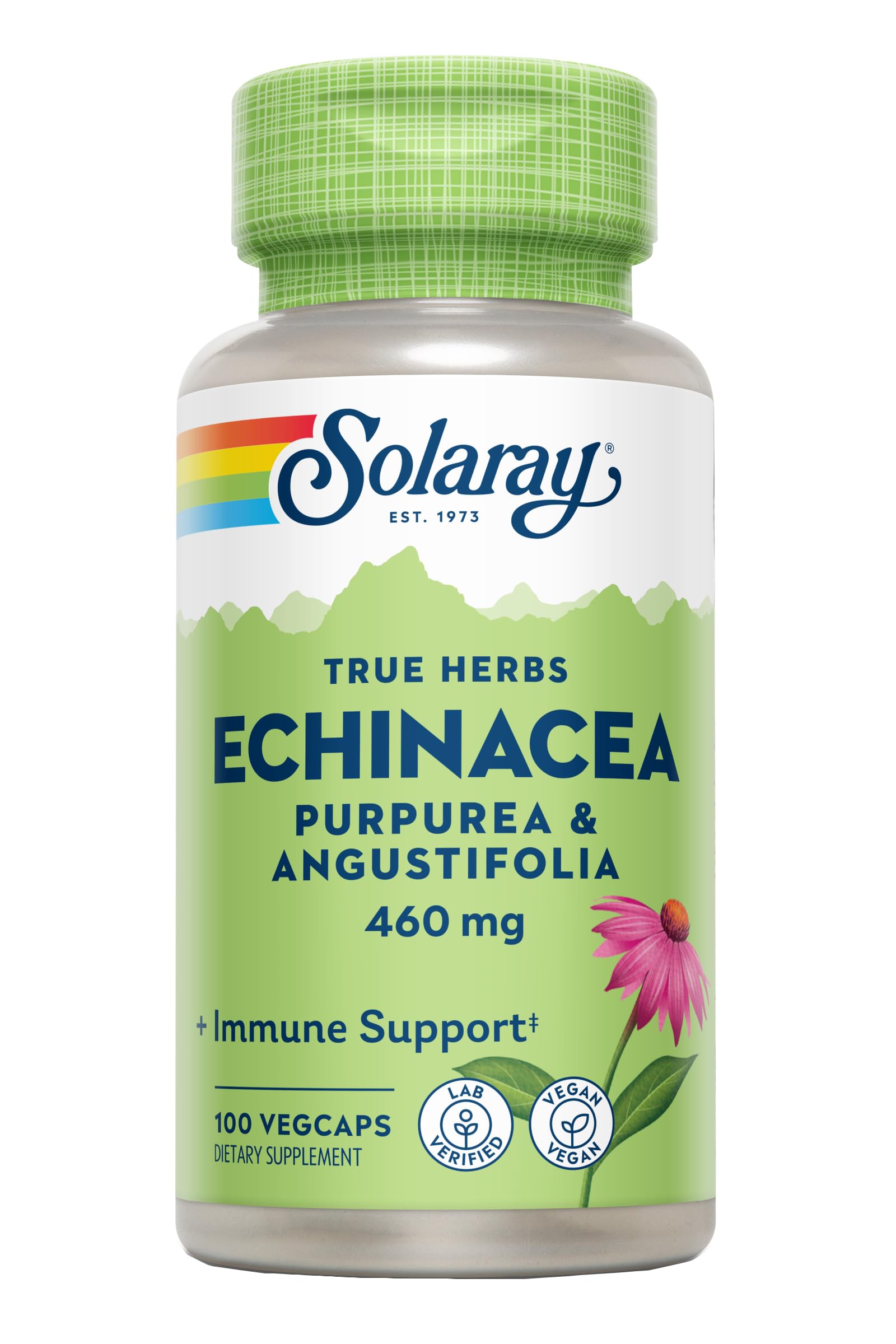 Solaray Echinacea 460 mg Capsules 100 Count