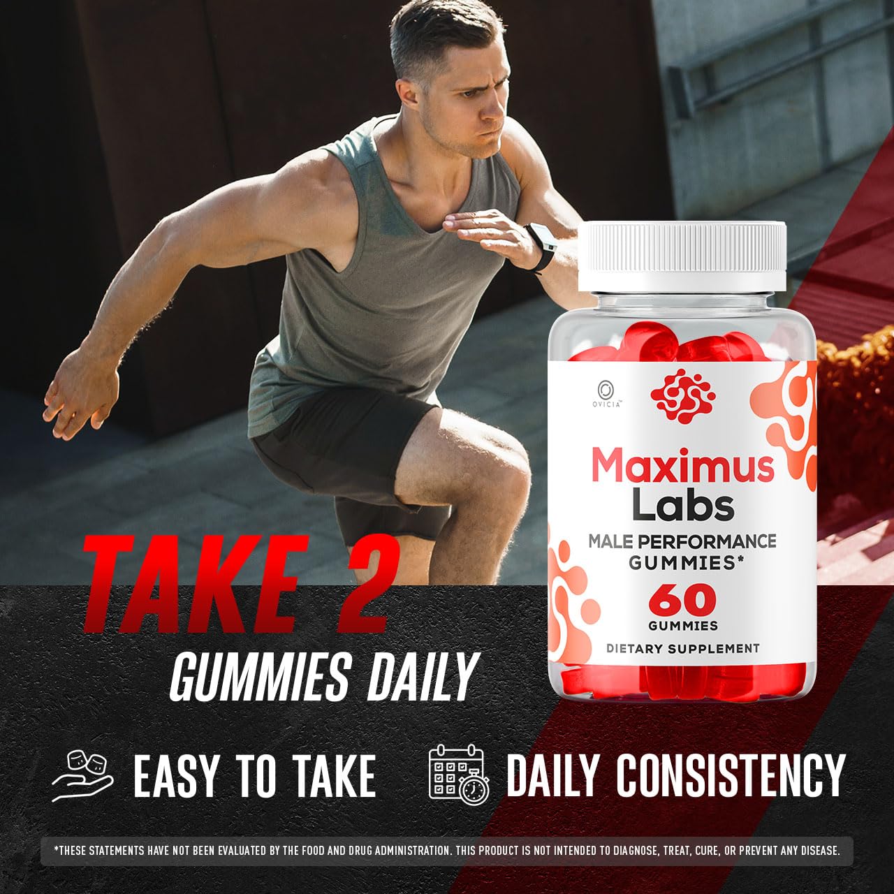 OVICIA Maximus Labs Gummies, 60 Gummies