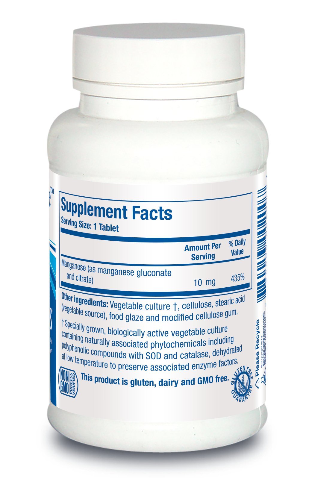 Biotics Research Mn Zyme Tablet, 100 Tablets