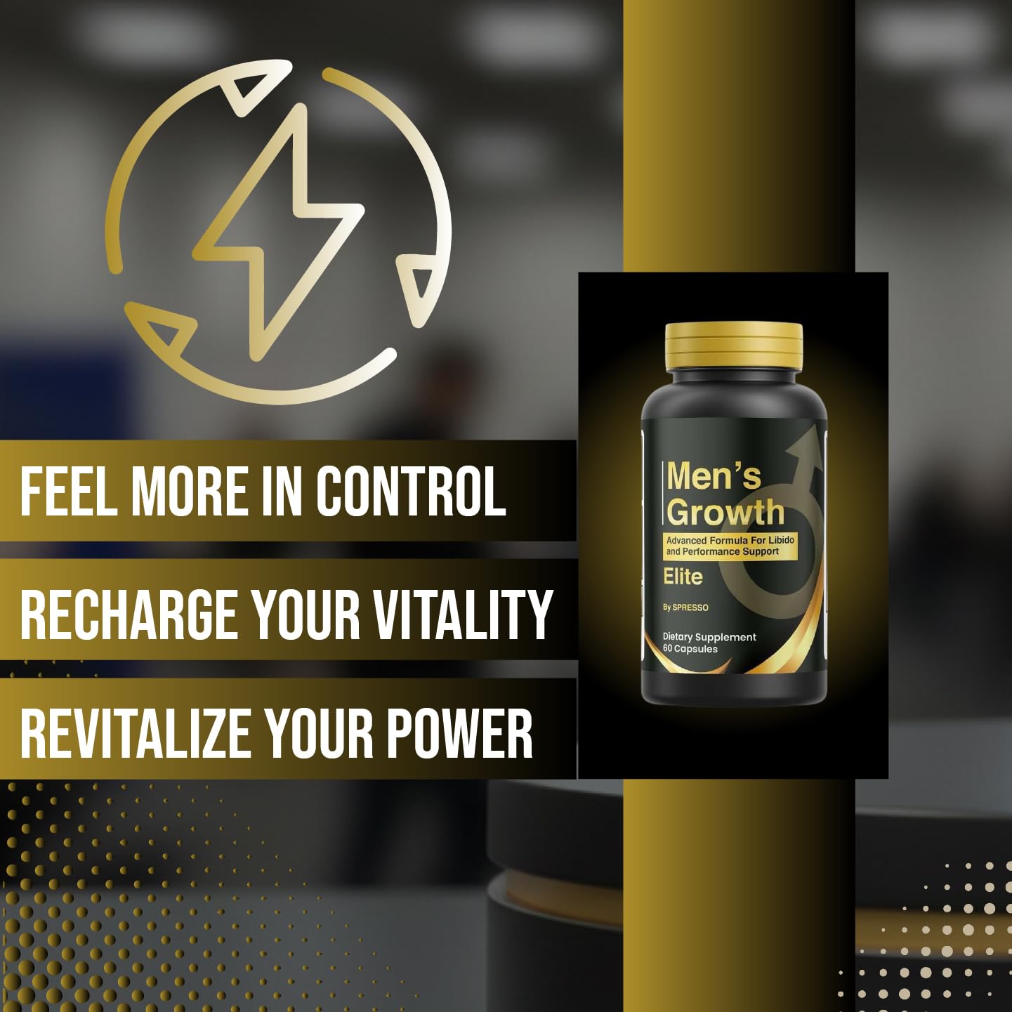 SPRESSO Mens Growth Capsules 120 Capsules