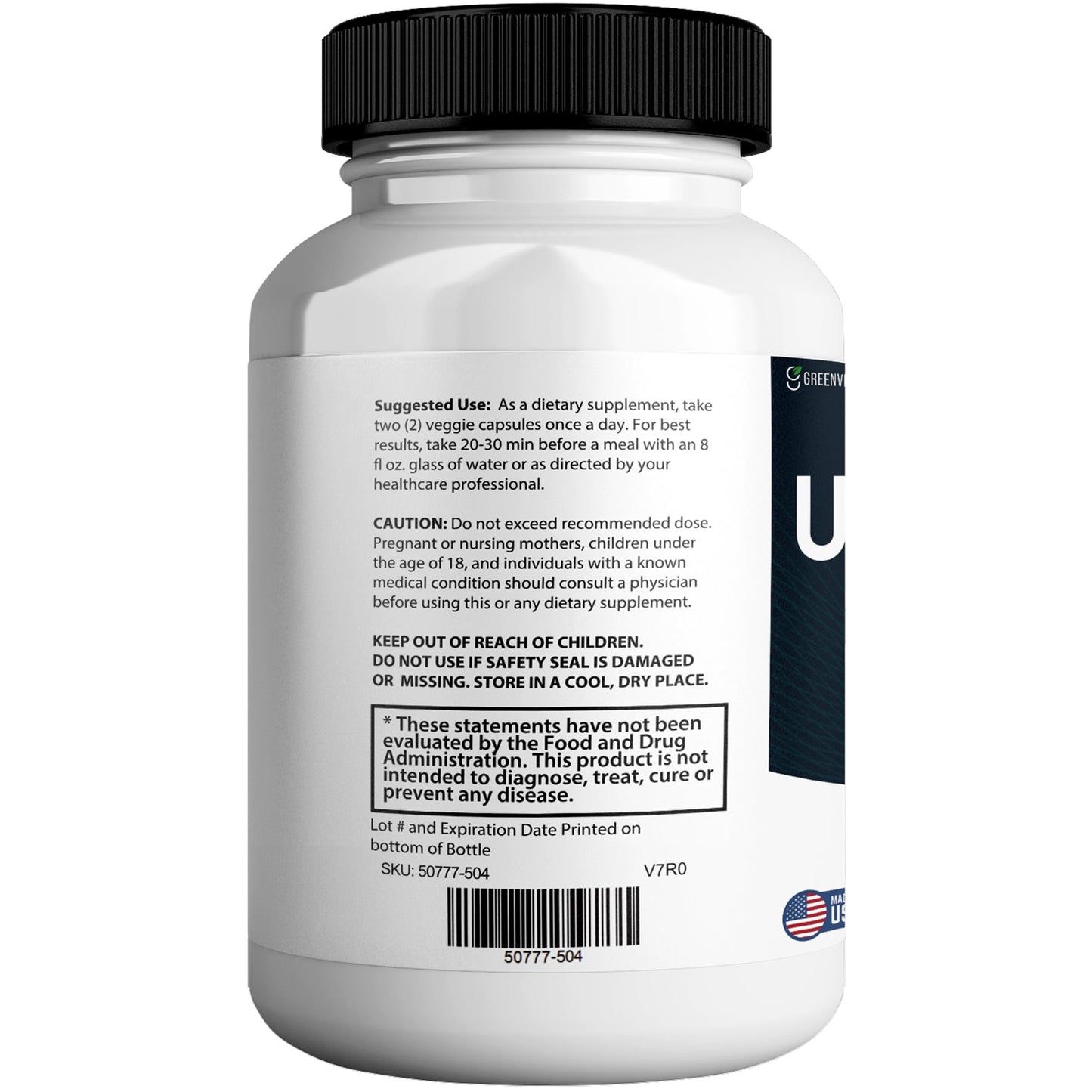 GREENVIFY Uriprostat Max Extra Support Capsule, 60 Capsules