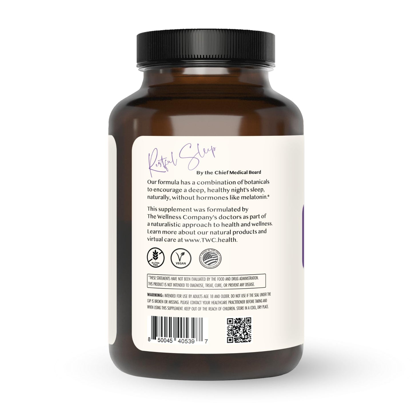 The Wellness Company Restful Sleep Capsule 120 Count