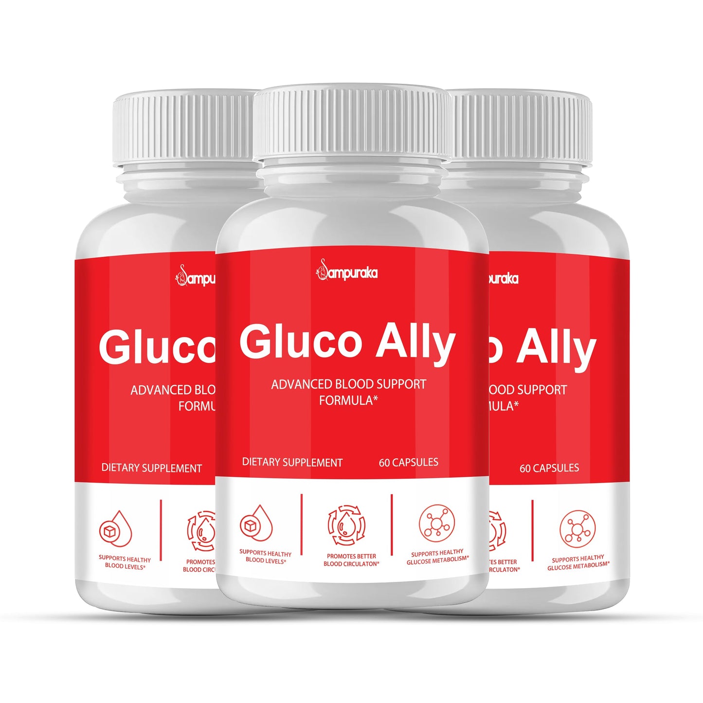 Sampuraka Gluco Ally New Advanced Formula Made in USA Capsule, 1 Capsule