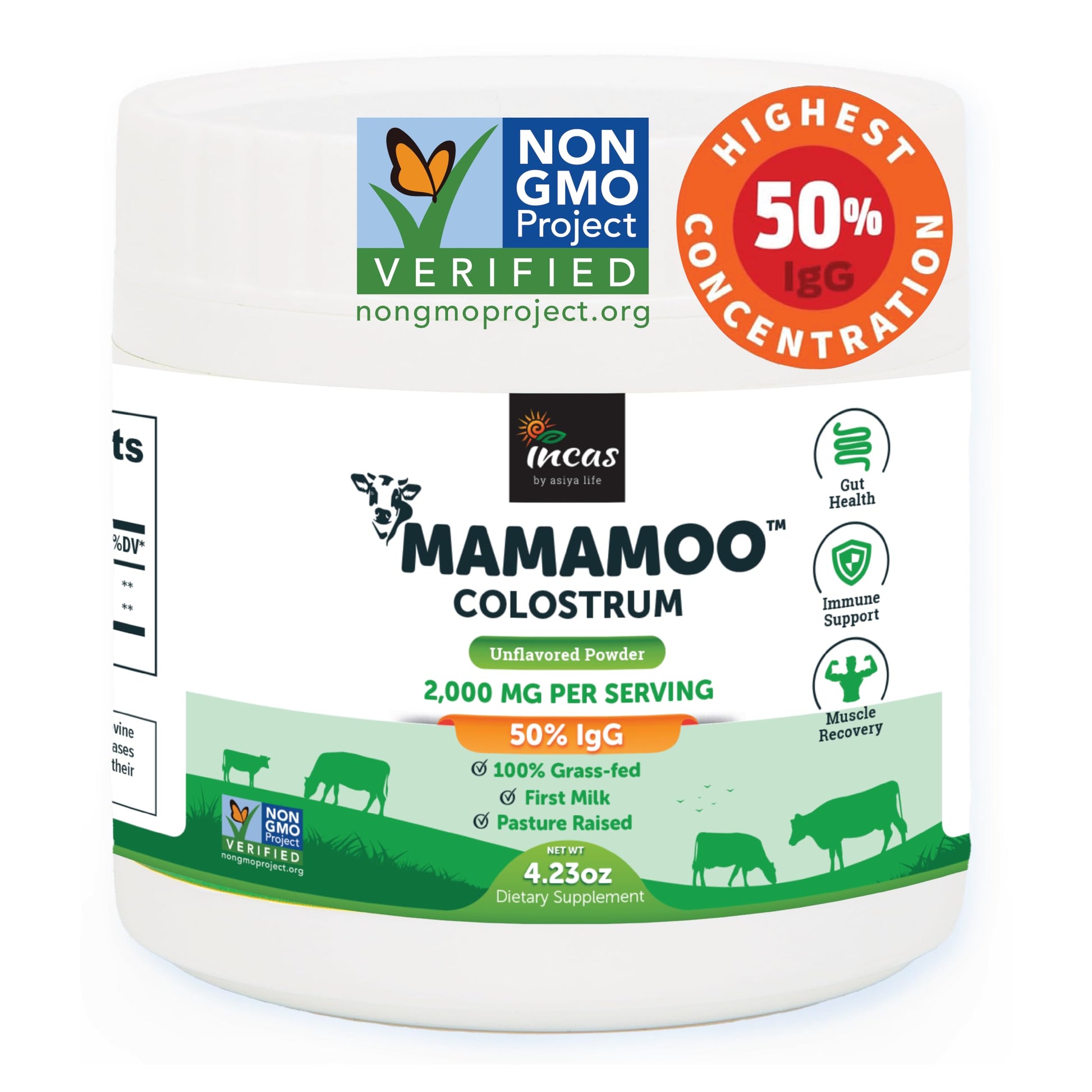 Incas by Asiya Life MamaMoo Colostrum Powder 4.23 oz