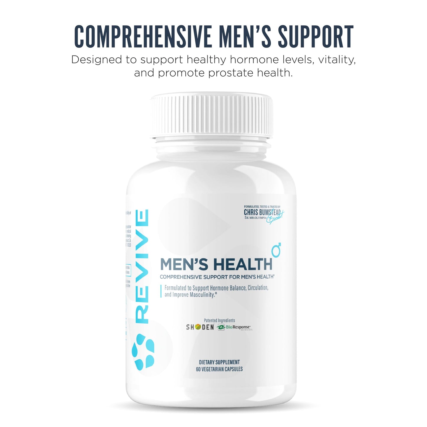 Revive DIM Supplement for Men – Supports Hormone Balance, Male Sexual & Prostate Health with Ashwagandha & Green Tea – 60 Capsules