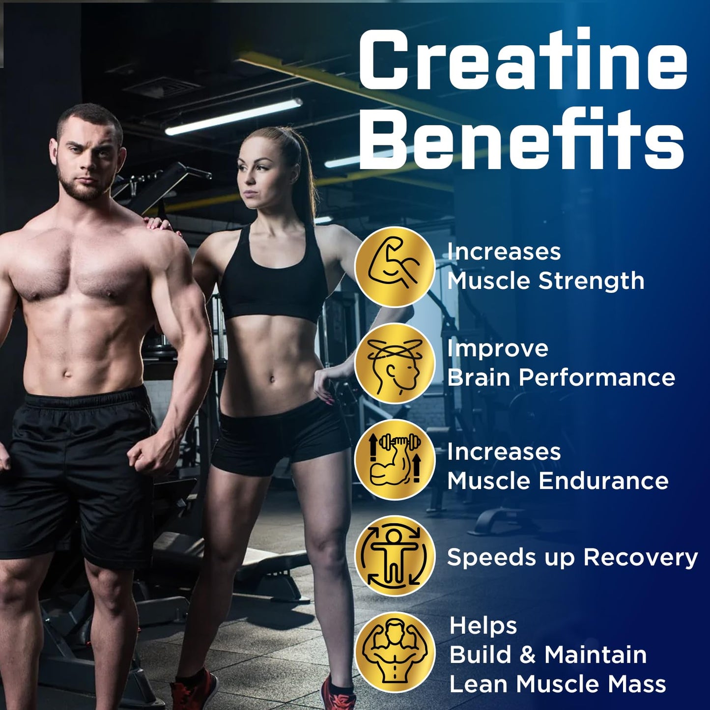 Powerific Creatine Monohydrate Gummies, 60 Count