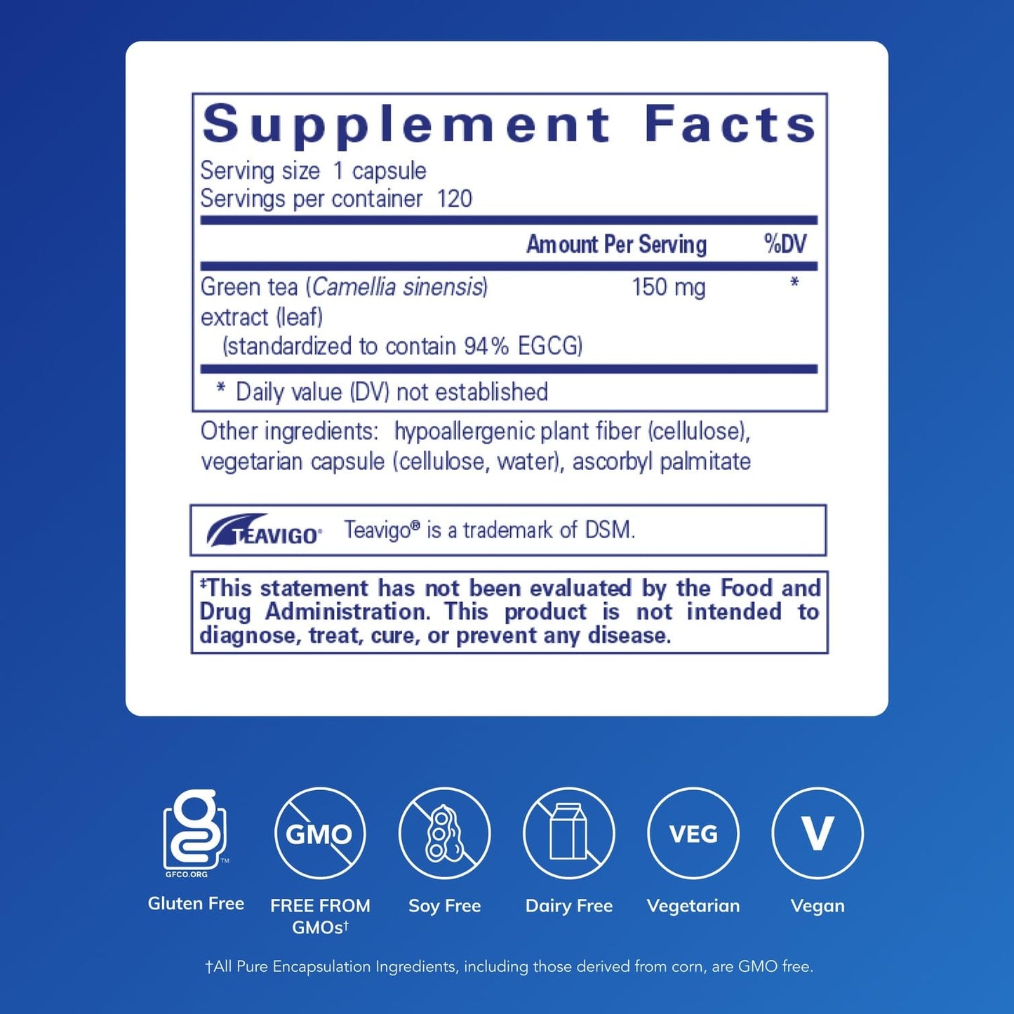 Pure Encapsulations Teavigo Capsule 120