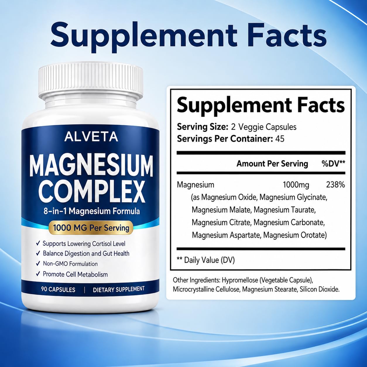 Slifthistle Magnesium Complex with 8 Essential Forms, 1 Capsule