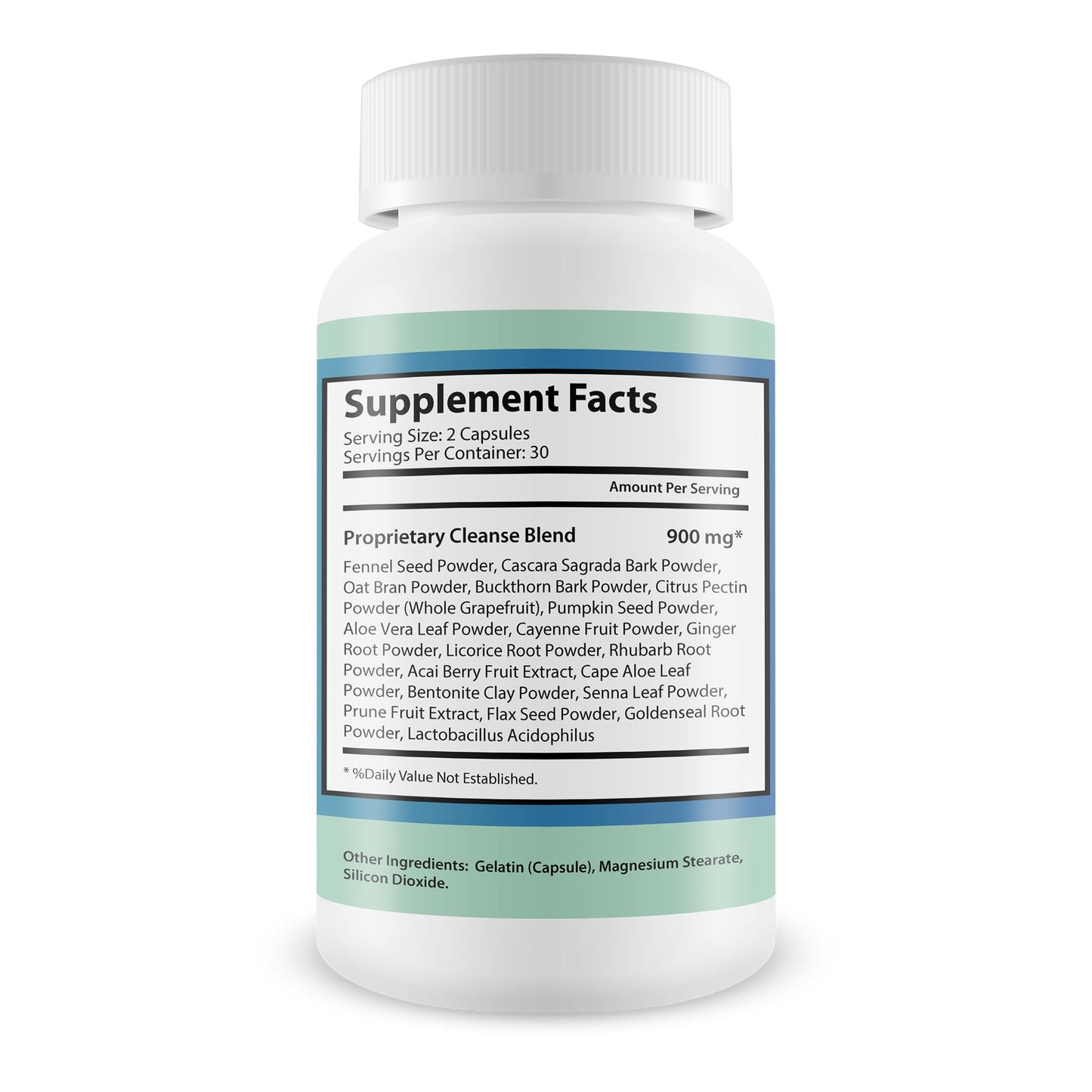 Happy Health Marketplace Gelatine Hack Colon Cleanse Capsule, 60 Count