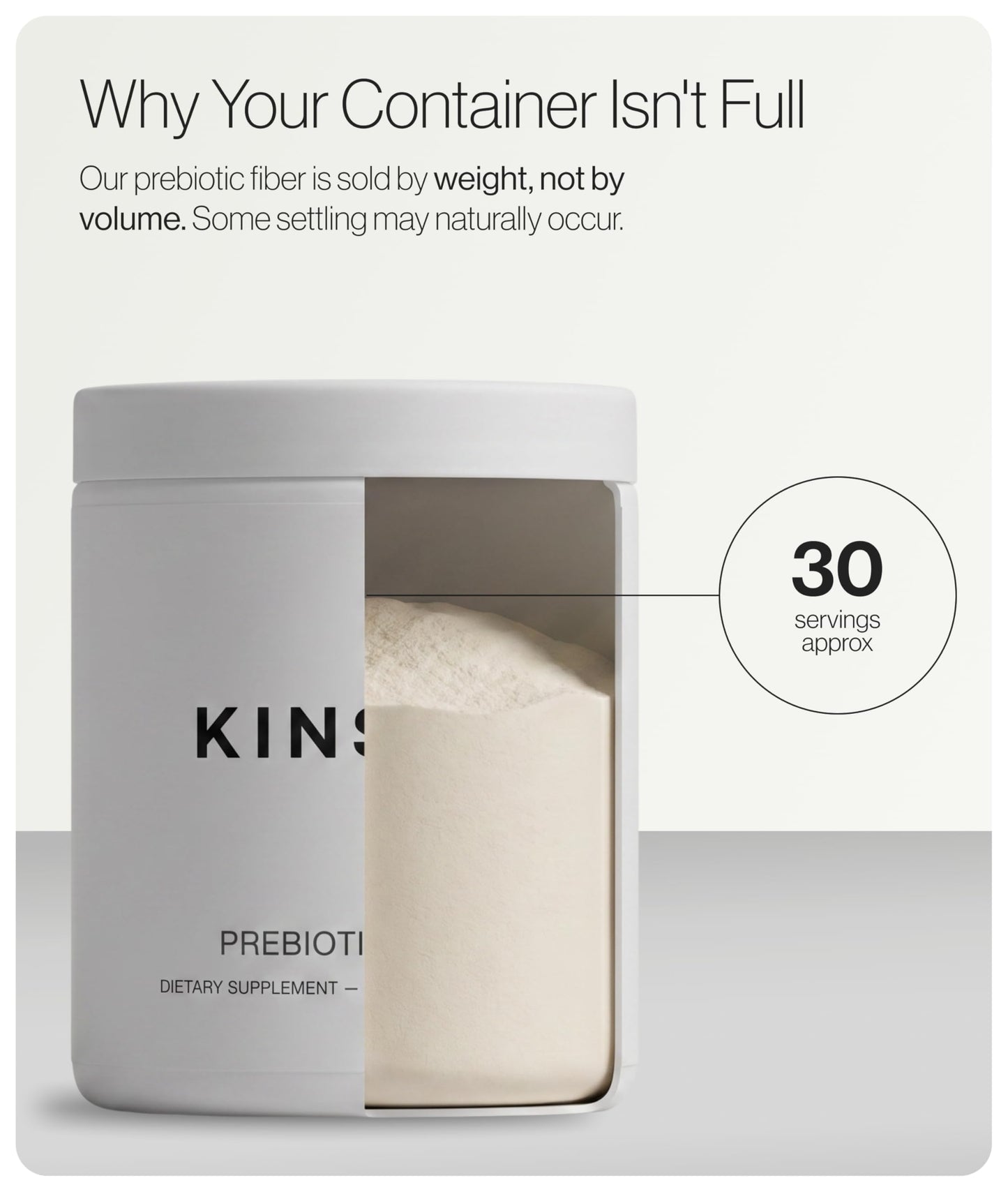 Kinsyn Prebiotic Fiber Powder 6.98 Ounce