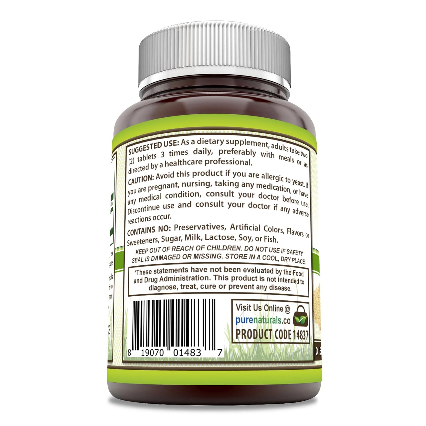 Pure Naturals Brewer's Yeast Supplement 240 Tablets