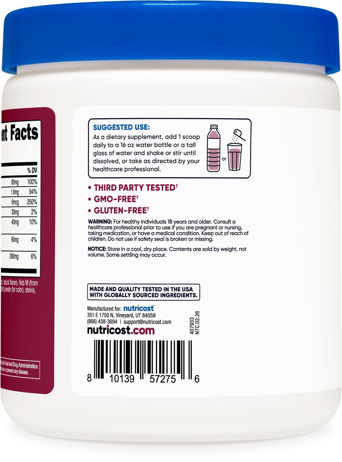 Nutricost Electrolyte Complex Powder 16.7