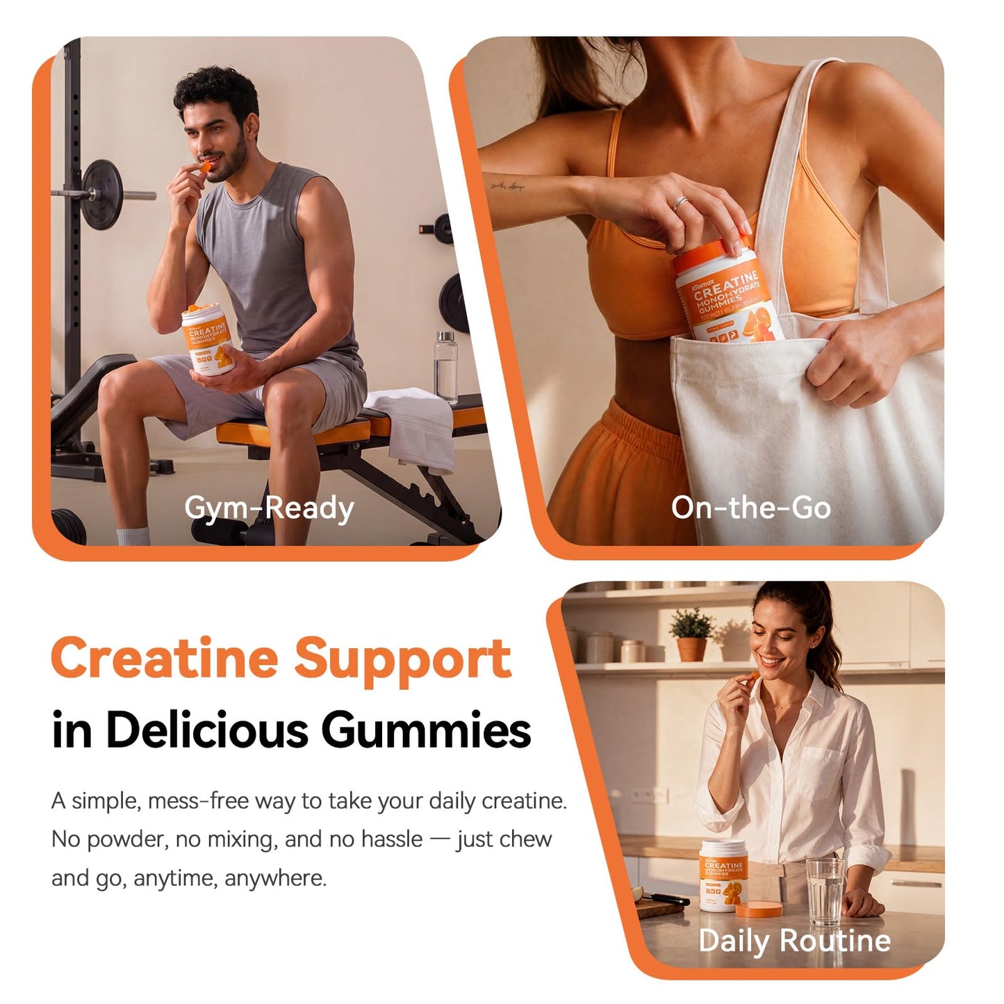 iGomax Creatine Monohydrate Gummies 90 Count
