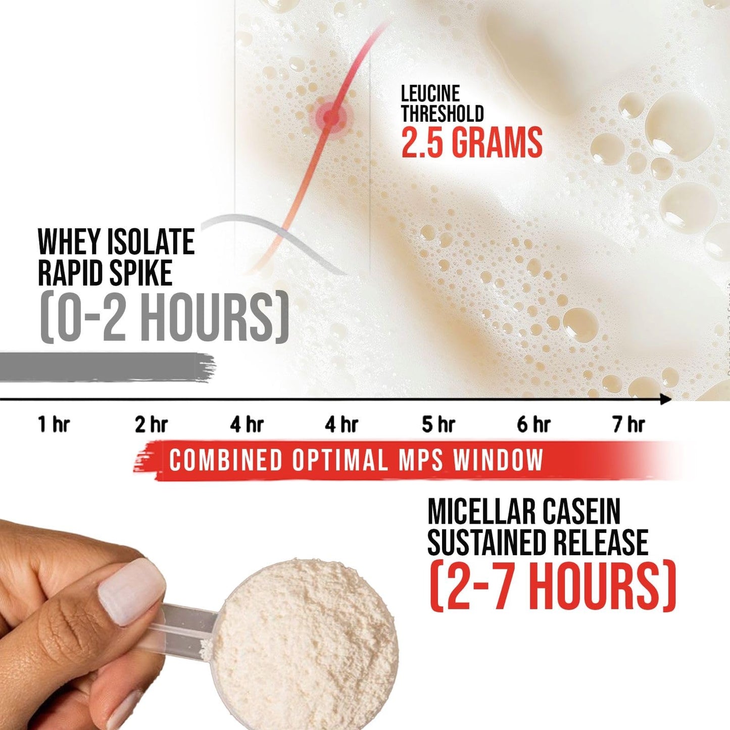 Apollon Nutrition 50/50 Formula-X Whey Isolate and Casein Protein Powder, 32 Servings