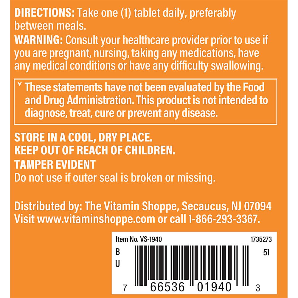 The Vitamin Shoppe L-Lysine 1000mg Tablet 100 Count