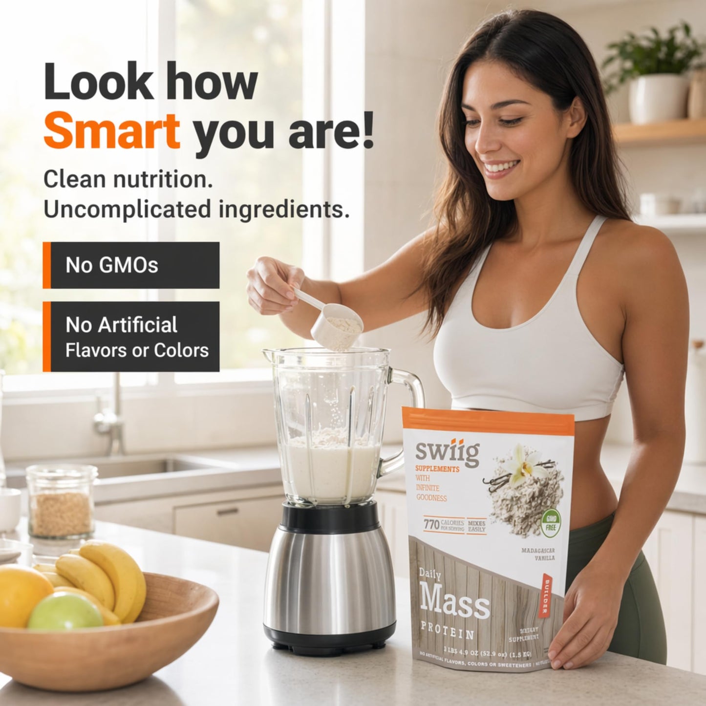 swiig Mass Builder Protein Powder 52.9 oz