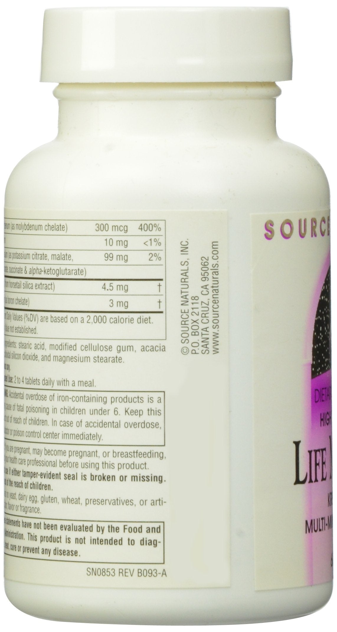 Source Naturals Life Minerals, Krebs Cycle Multi-Mineral Complex Tablet, 60 Tablets