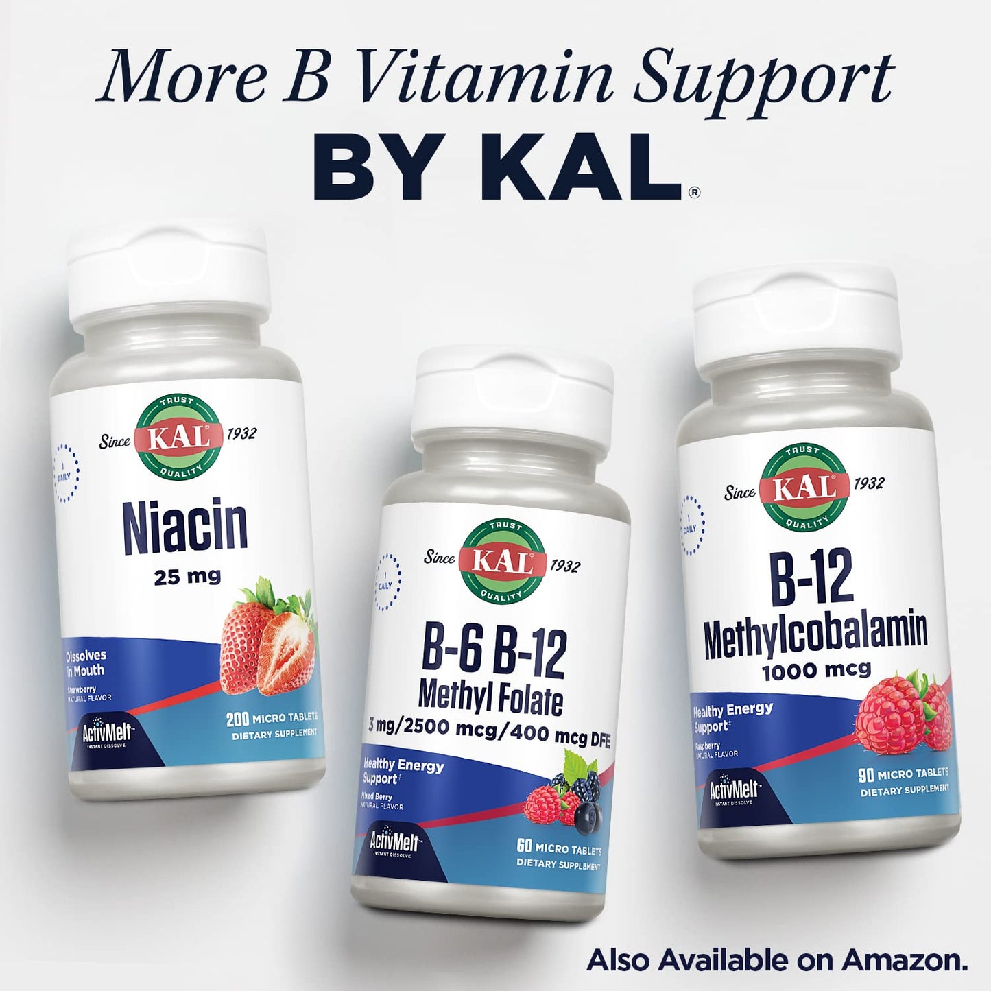 KAL Vitamin B2 100mg, Riboflavin B2 Tablet, 60 Tablets